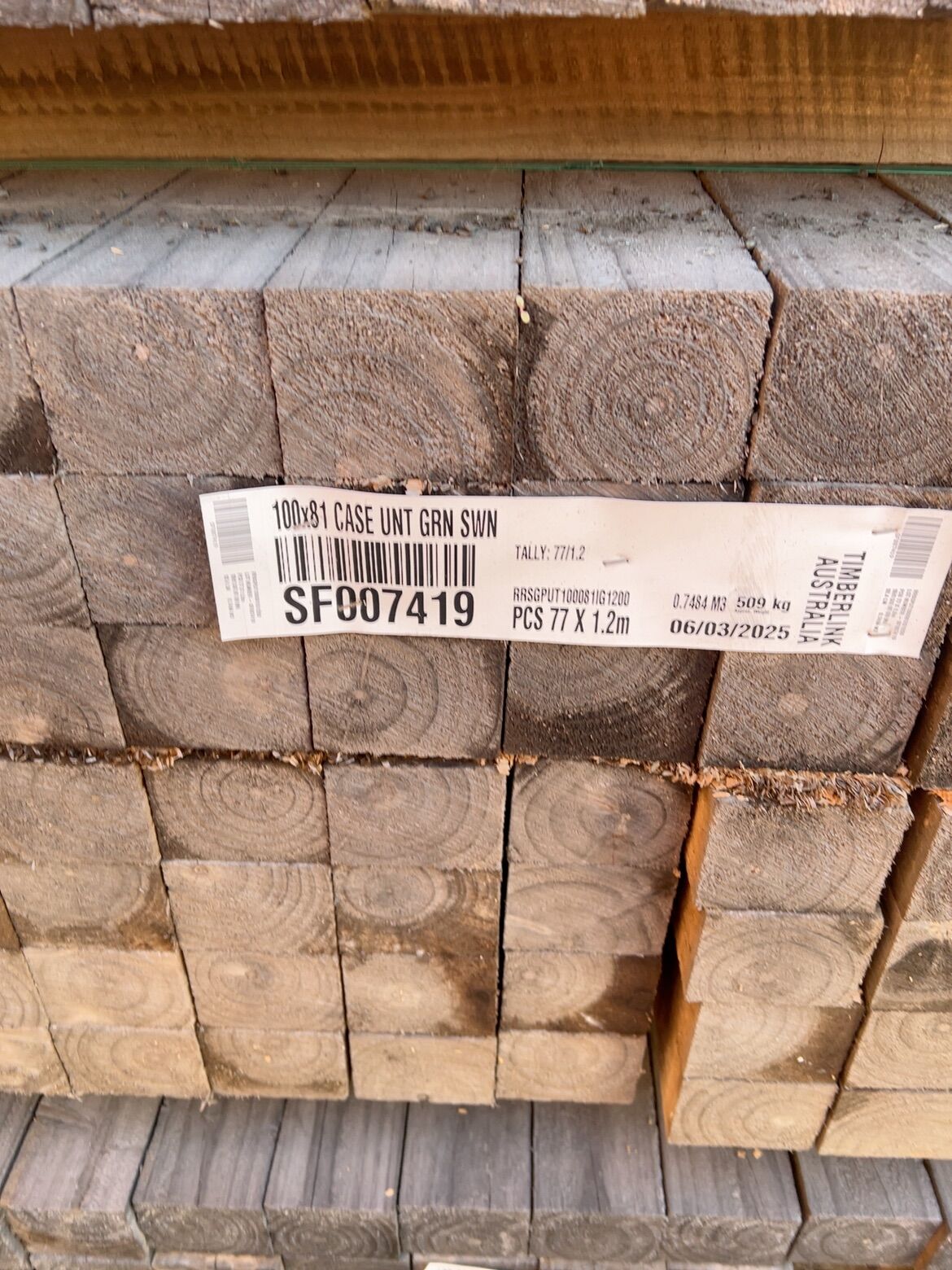 100X81 SAWN CASE GRADE PINE-77/1.2 (THIS PACK IS AGED STOCK AND SOLD AS IS) 100X81 SAWN CASE GRADE PINE-77/1.2 (THIS PACK IS AGED STOCK AND SOLD AS IS)
