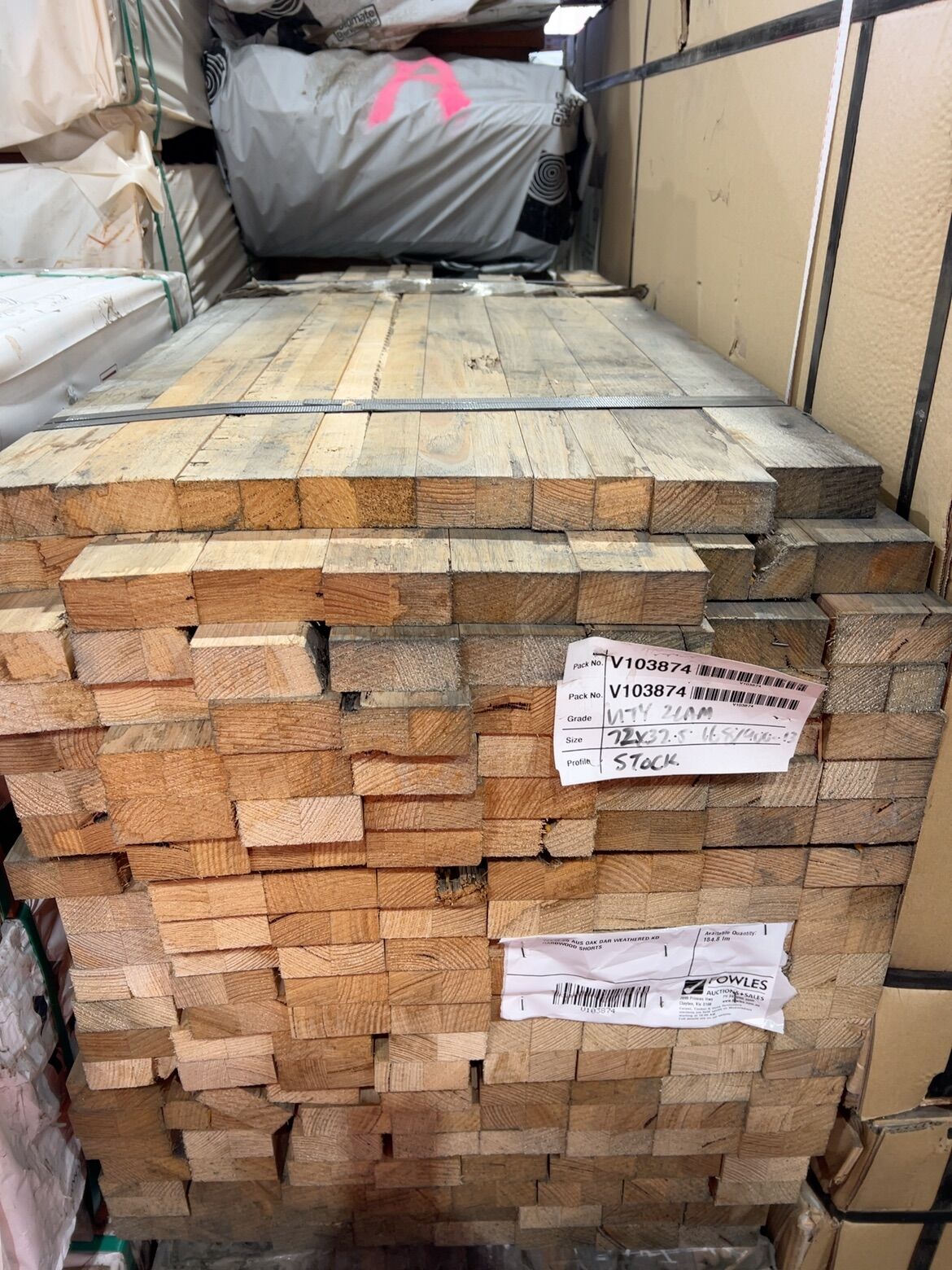 72X32.25 AUS OAK DAR WEATHERED KD HARDWOOD SHORTS 72X32.25 AUS OAK DAR WEATHERED KD HARDWOOD SHORTS