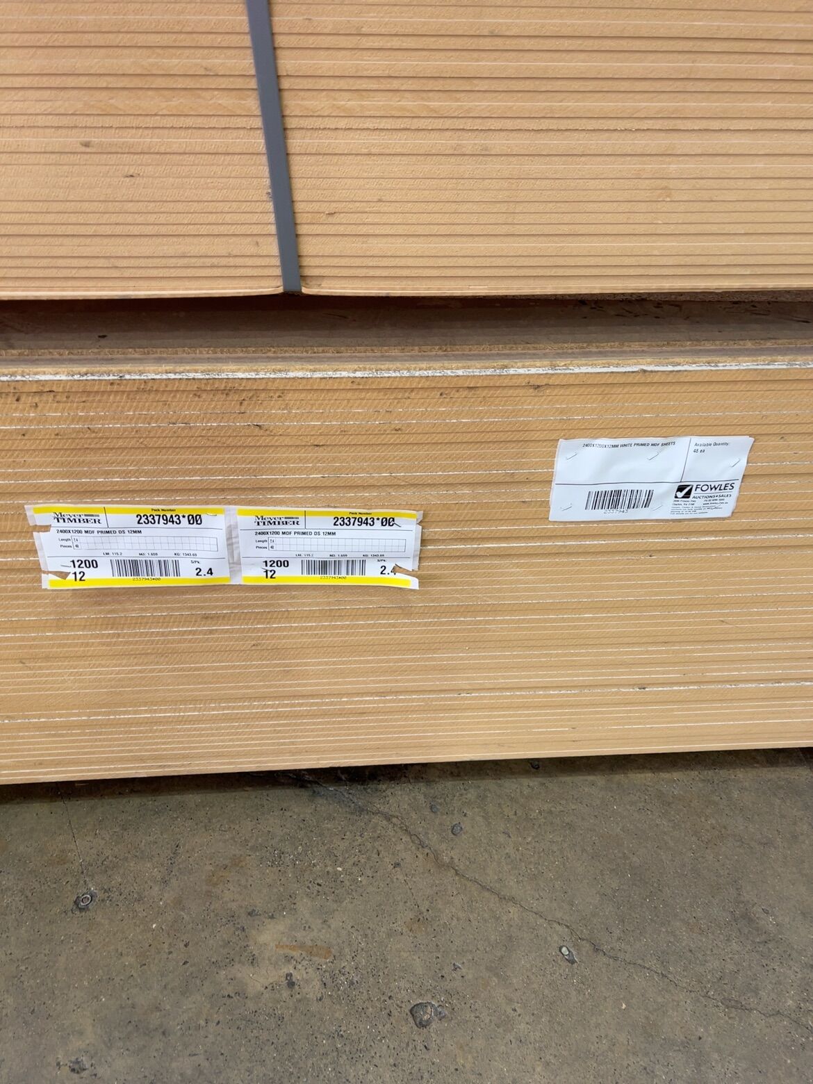 2400X1200X12MM WHITE PRIMED MDF SHEETS 2400X1200X12MM WHITE PRIMED MDF SHEETS
