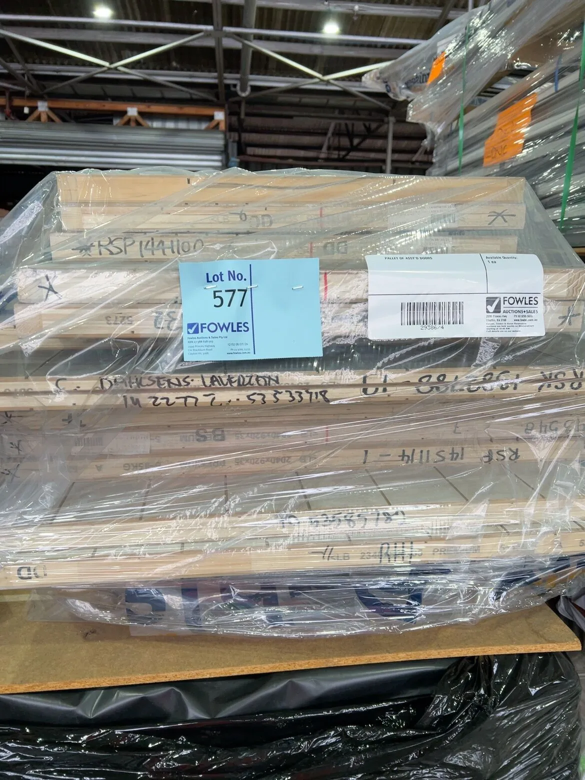 PALLET OF ASST'D DOORS PALLET OF ASST'D DOORS