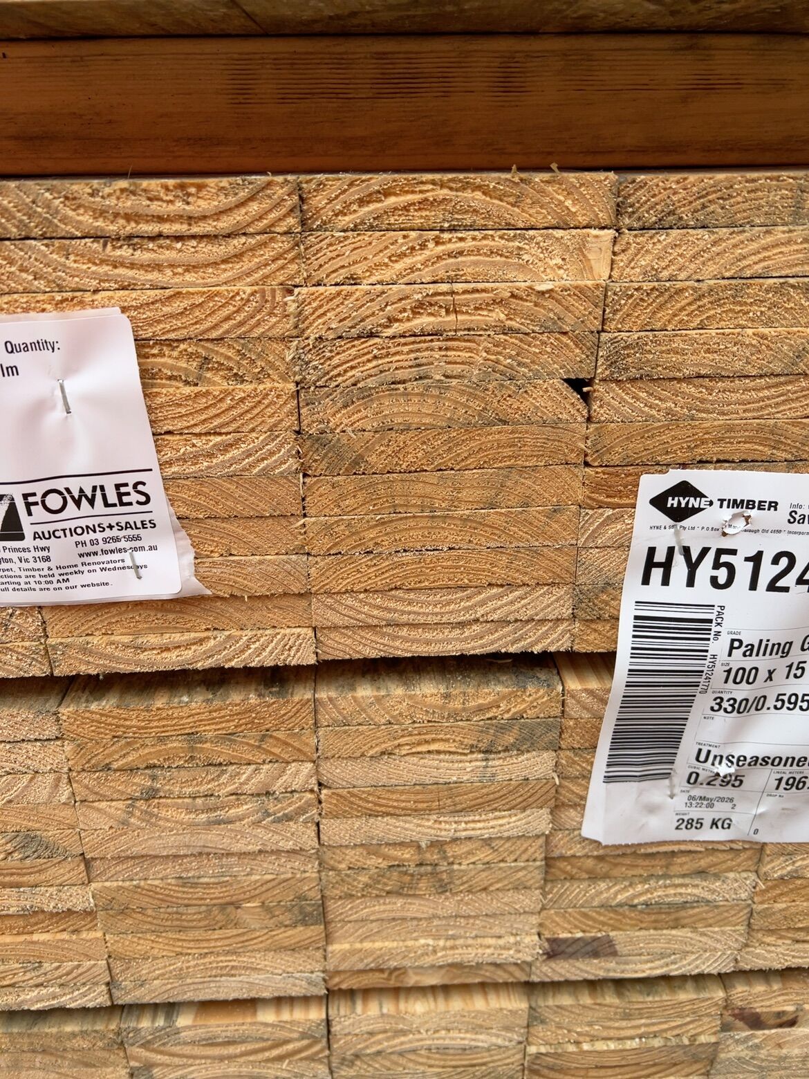 100X15 SAWN PINE-330/0.595 100X15 SAWN PINE-330/0.595