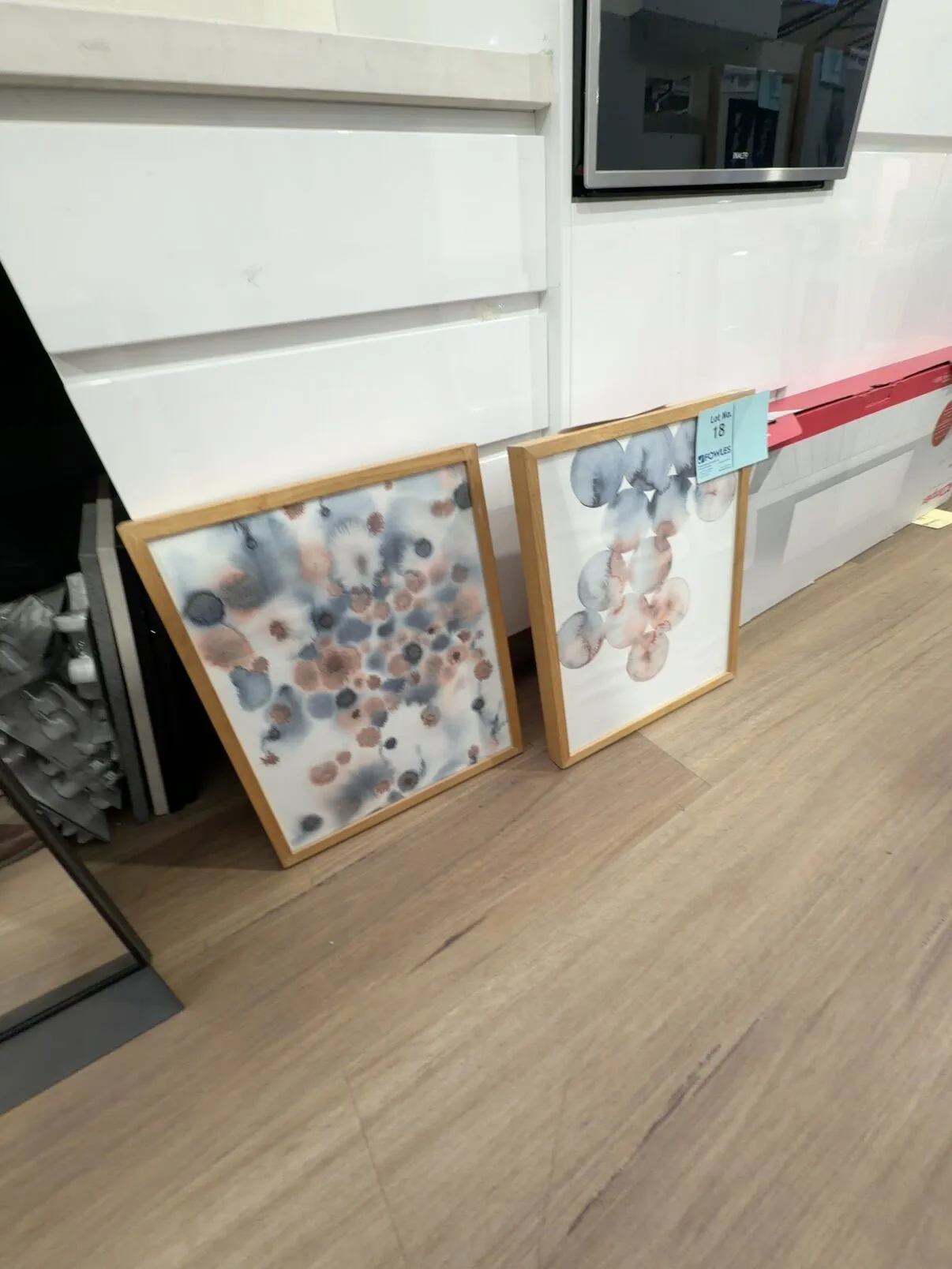 EX STAGING - PAIR OF ARTWORK SOLD AS IS EX STAGING - PAIR OF ARTWORK SOLD AS IS