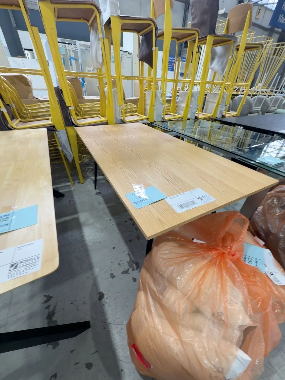 EX STAGING - 1600MM TIMBER DINING TABLE, SOLD AS IS EX STAGING - 1600MM TIMBER DINING TABLE, SOLD AS IS