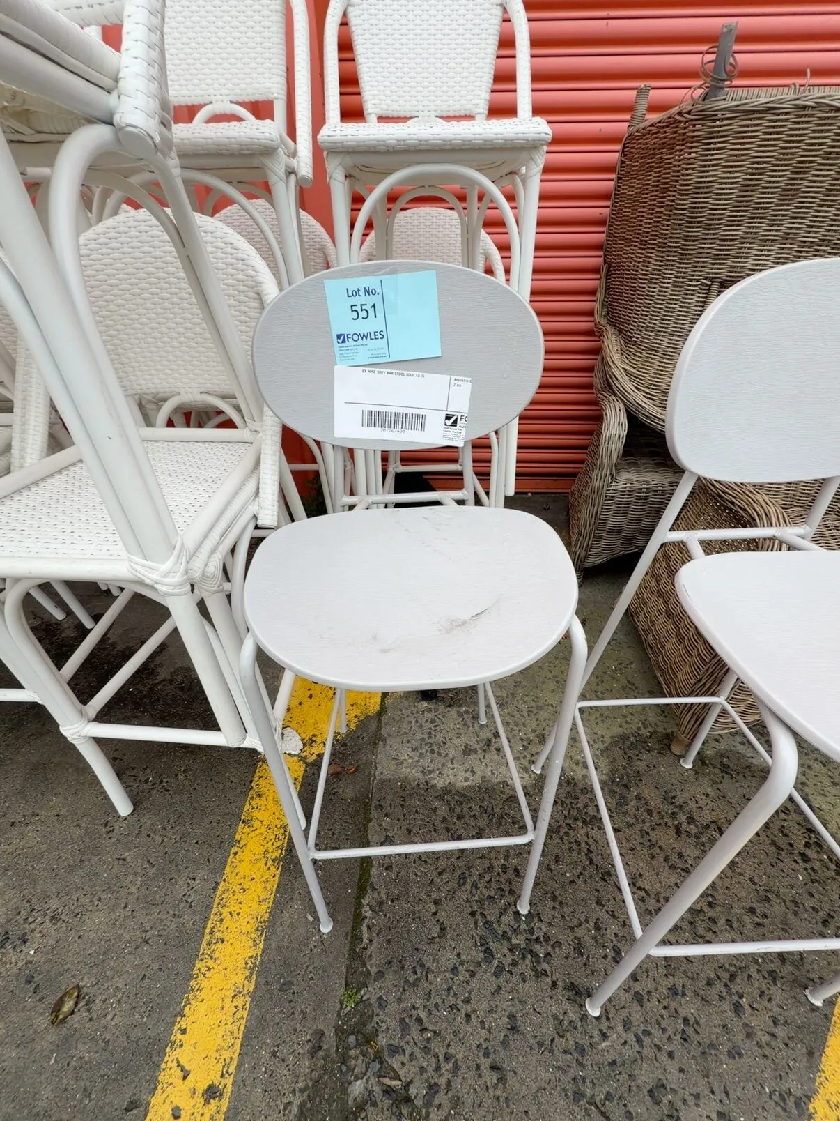 EX HIRE GREY BAR STOOL SOLD AS IS EX HIRE GREY BAR STOOL SOLD AS IS