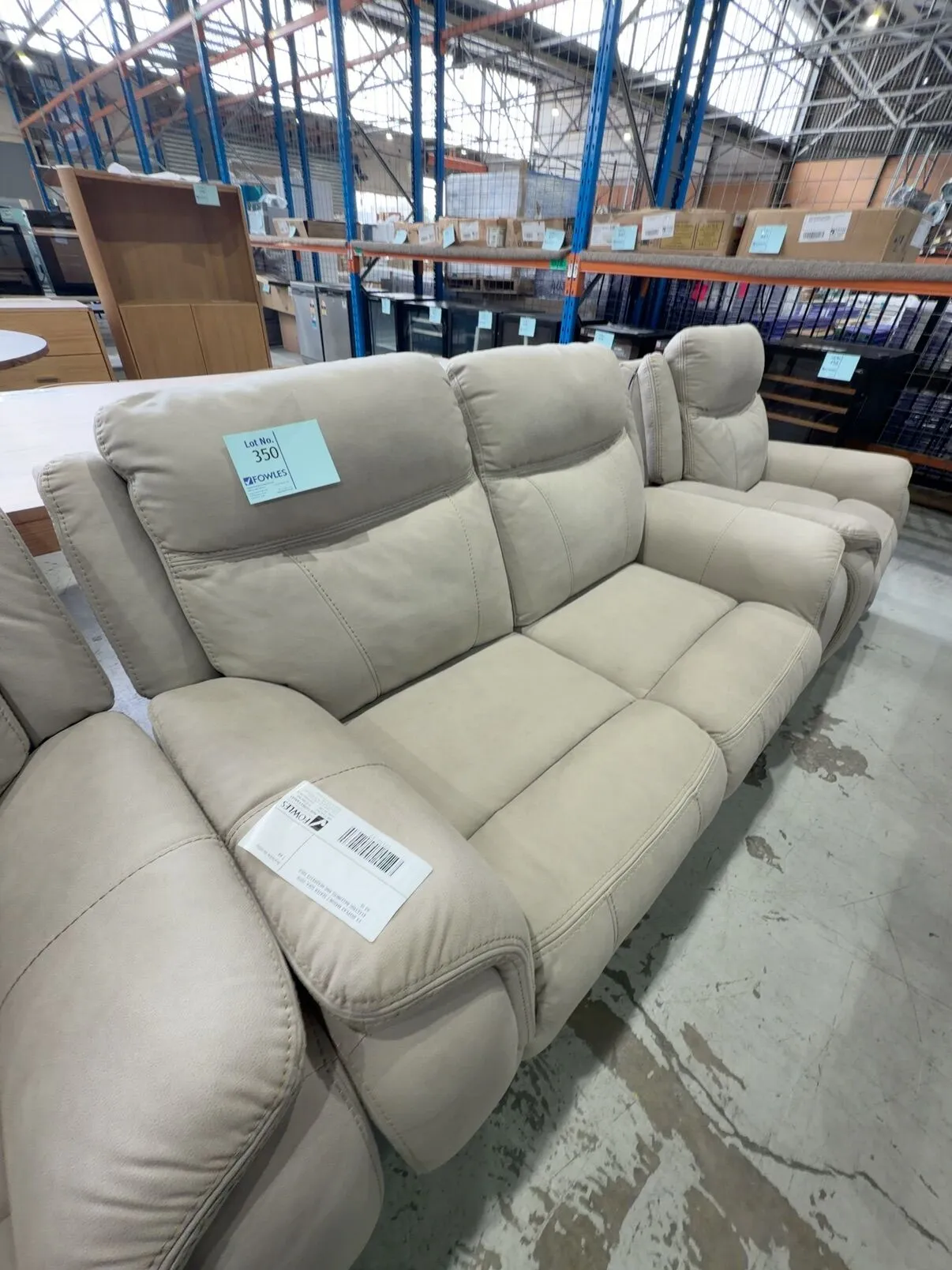 EX DISPLAY MASON 2 SEATER SOFA, WITH ELECTRIC RECLINERS AND HEADRESTS SOLD AS IS EX DISPLAY MASON 2 SEATER SOFA, WITH ELECTRIC RECLINERS AND HEADRESTS SOLD AS IS