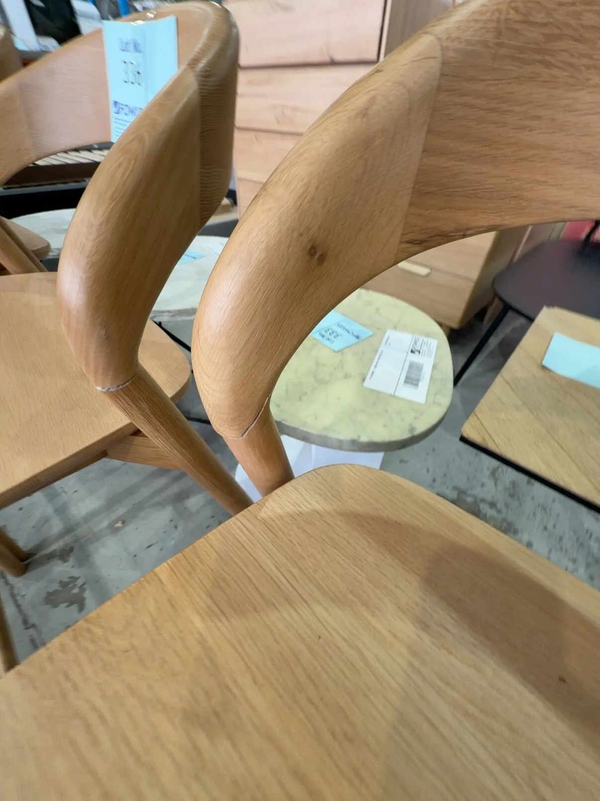 EX DISPLAY, TEMPO OAK NATURAL BAR STOOL *CRACK IN ARMS* SOLD AS IS EX DISPLAY, TEMPO OAK NATURAL BAR STOOL *CRACK IN ARMS* SOLD AS IS