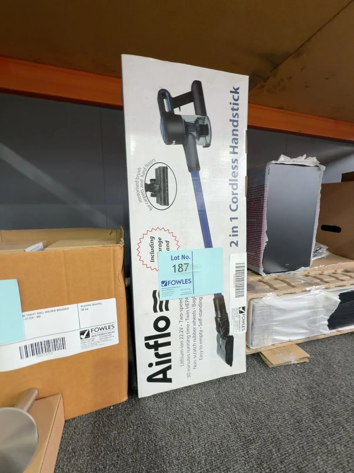 AIRFLOW 22.2V STICK VAC AFV6061, 12 MONTH WARRANTY AIRFLOW 22.2V STICK VAC AFV6061, 12 MONTH WARRANTY