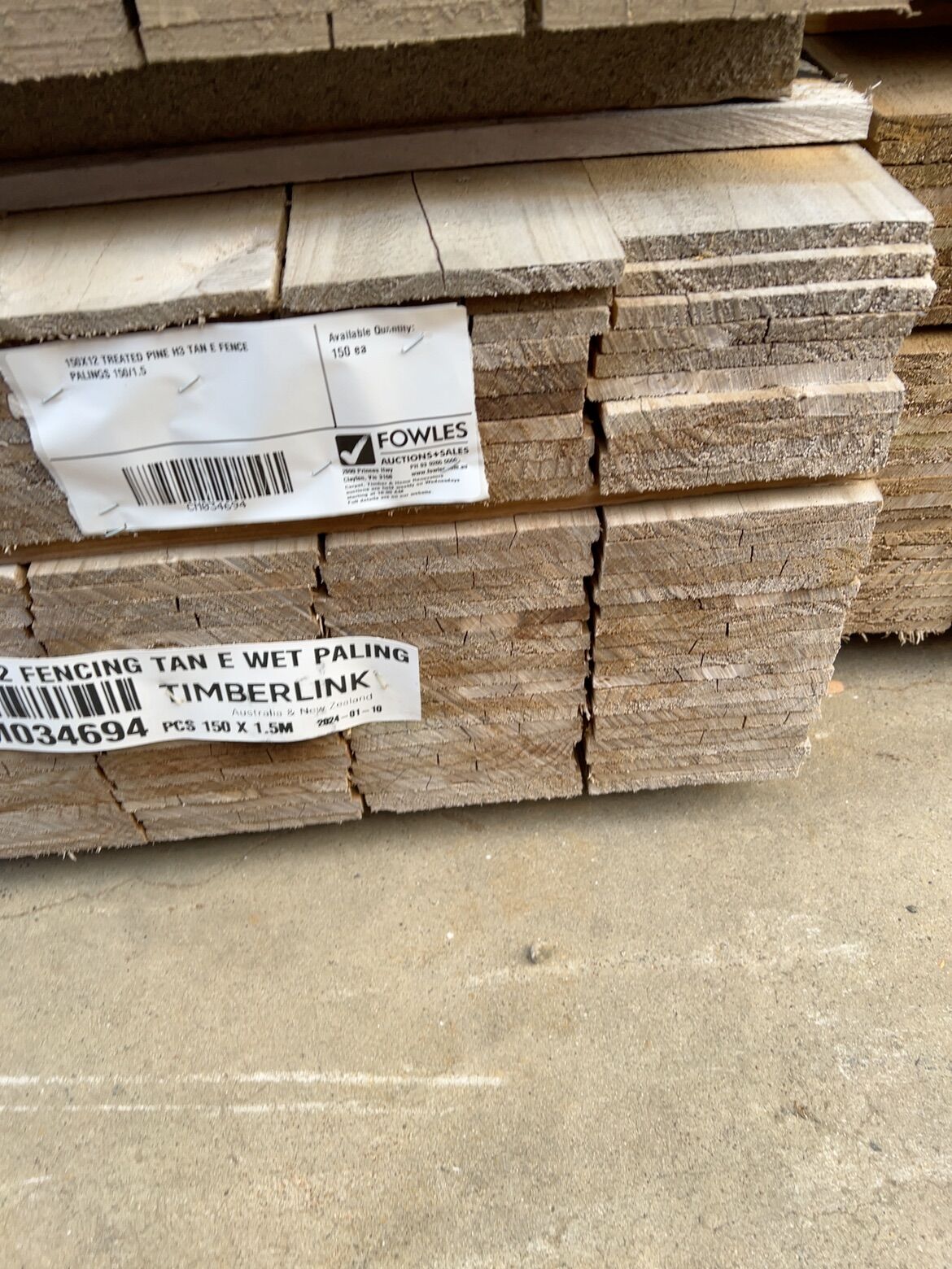 150X12 TREATED PINE H3 TAN E FENCE PALINGS 150/1.5 150X12 TREATED PINE H3 TAN E FENCE PALINGS 150/1.5