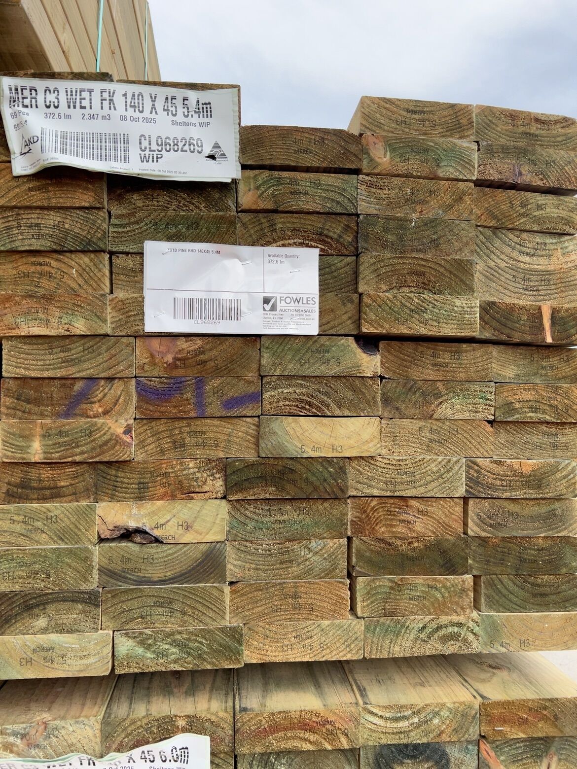 TRTD PINE RHD 140X45 5.4M TRTD PINE RHD 140X45 5.4M