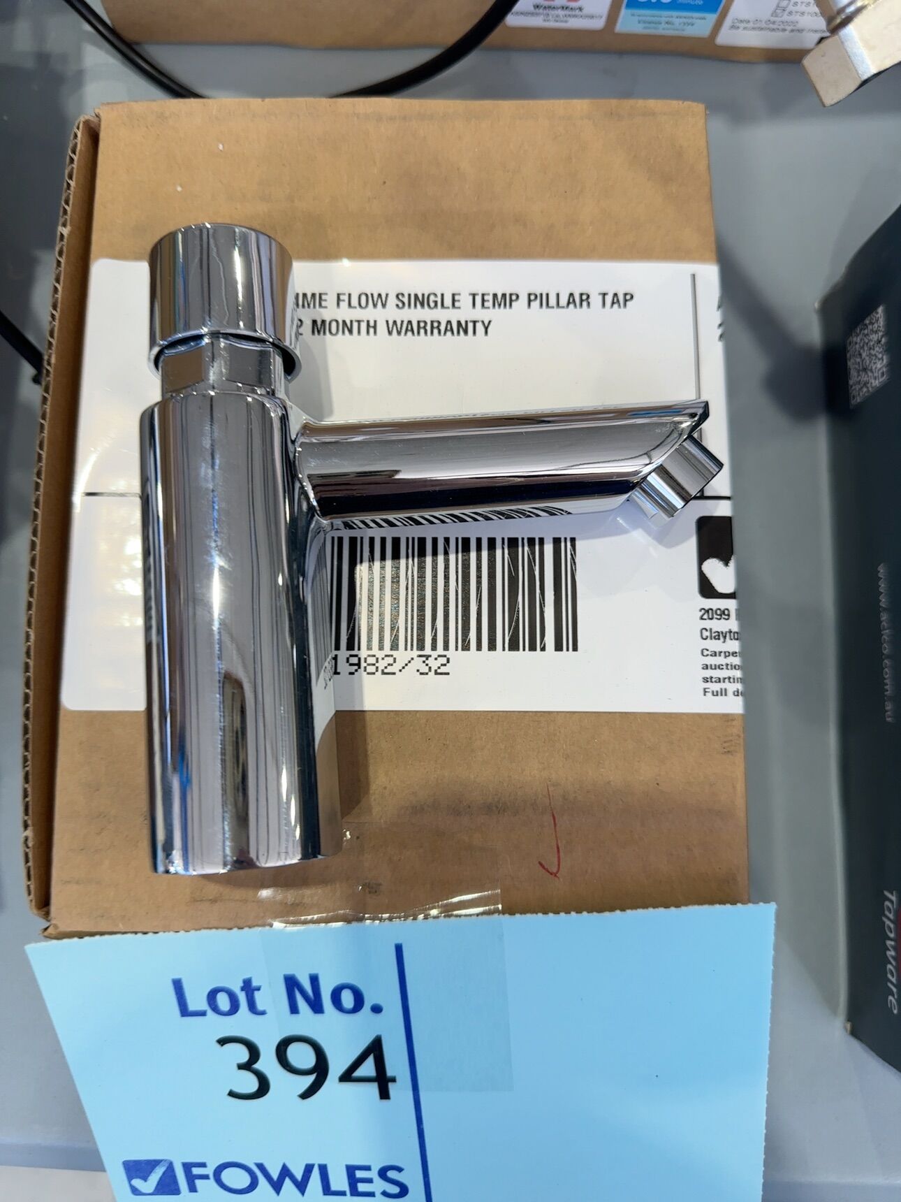 FLOSTOP TIME FLOW SINGLE TEMP PILLAR TAP TFT2000, 12 MONTH WARRANTY FLOSTOP TIME FLOW SINGLE TEMP PILLAR TAP TFT2000, 12 MONTH WARRANTY
