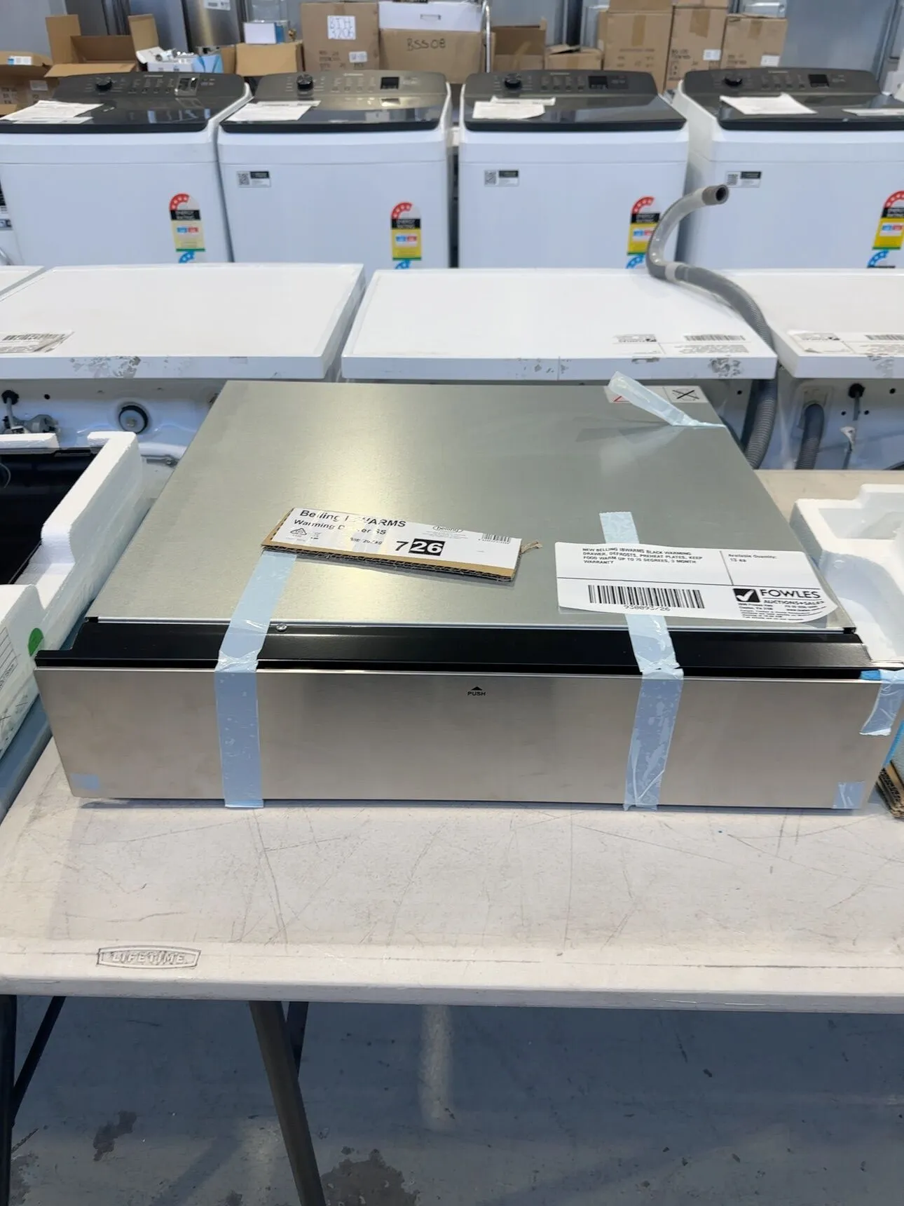 NEW BELLING IBWARMS S/STEEL WARMING DRAWER, DEFROSTS, PREHEAT PLATES, KEEP FOOD WARM UP TO 70 DEGREES, 3 MONTH WARRANTY NEW BELLING IBWARMS S/STEEL WARMING DRAWER, DEFROSTS, PREHEAT PLATES, KEEP FOOD WARM UP TO 70 DEGREES, 3 MONTH WARRANTY