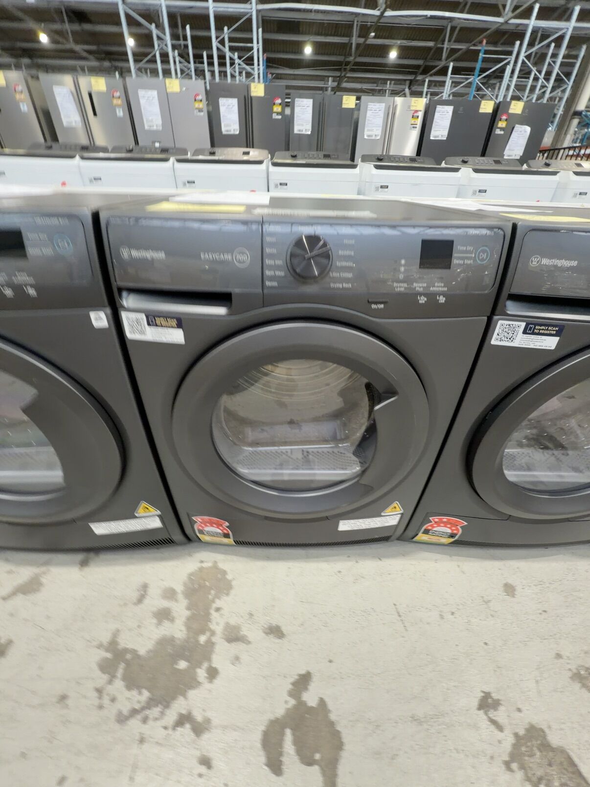 WESTINGHOUSE WDH804N8SA 8KG EASYCARE 700 SERIES HEAT PUMP DRYER, METALLIC GREY, SENSORDRY TECHNOLOGY, 15 PROGRAMS WITH 12 MONTH WARRANTY WESTINGHOUSE WDH804N8SA 8KG EASYCARE 700 SERIES HEAT PUMP DRYER, METALLIC GREY, SENSORDRY TECHNOLOGY, 15 PROGRAMS WITH 12 MONTH WARRANTY