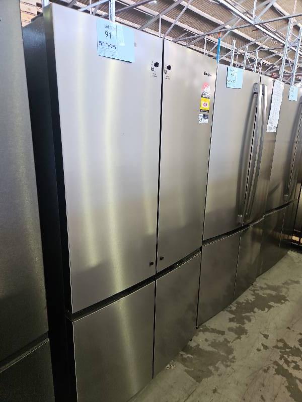 WESTINGHOUSE WQE6000SB S/STEEL QUAD DOOR FRIDGE 541 LITRE, 896MM WIDE, DUAL SEALED CRISPERS WITH HUMIDITY CONTROL, 4 STAR ENERGY, FLEXIBLE INTERIORS, LOCKABLE DOOR COMPARTMENT, SPILLSAFE GLASS SHELVING, FINGERPRINT RESISTANT WITH 12 MONTH WARRANTY WESTINGHOUSE WQE6000SB S/STEEL QUAD DOOR FRIDGE 541 LITRE, 896MM WIDE, DUAL SEALED CRISPERS WITH HUMIDITY CONTROL, 4 STAR ENERGY, FLEXIBLE INTERIORS, LOCKABLE DOOR COMPARTMENT, SPILLSAFE GLASS SHELVING, FINGERPRINT RESISTANT WITH 12 MONTH WARRANTY