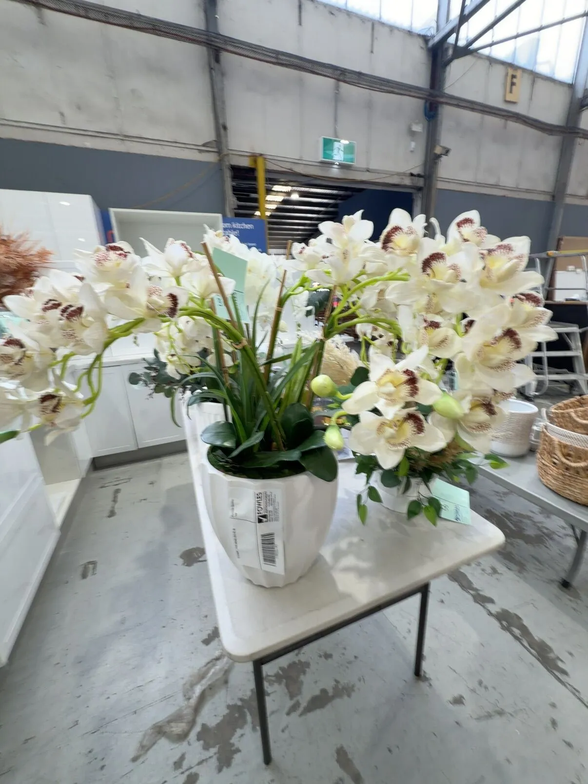 EX STAGING - FAUX ORCHID, SOLD AS IS EX STAGING - FAUX ORCHID, SOLD AS IS