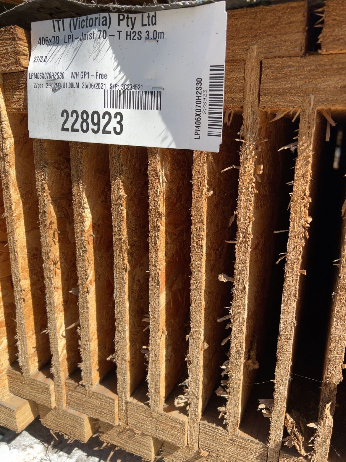 406X70 I-JOIST H2S 27/3.0 406X70 I-JOIST H2S 27/3.0