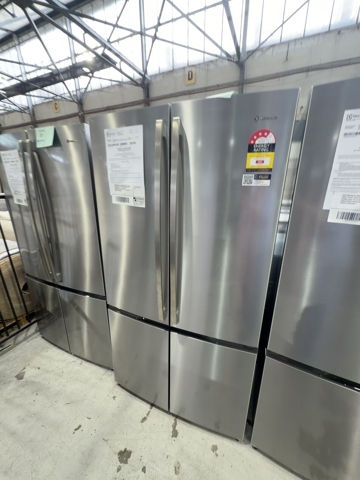 WESTINGHOUSE WQE6000SB S/STEEL FRENCH DOOR FRIDGE WITH DOULE DOOR FREEZER, 896MM WIDE TO FIT 900MM CAVITY, FINGERPRINT RESISTANT, LARGE INTERIOR, 12 MONTH WARRANTY WESTINGHOUSE WQE6000SB S/STEEL FRENCH DOOR FRIDGE WITH DOULE DOOR FREEZER, 896MM WIDE TO FIT 900MM CAVITY, FINGERPRINT RESISTANT, LARGE INTERIOR, 12 MONTH WARRANTY