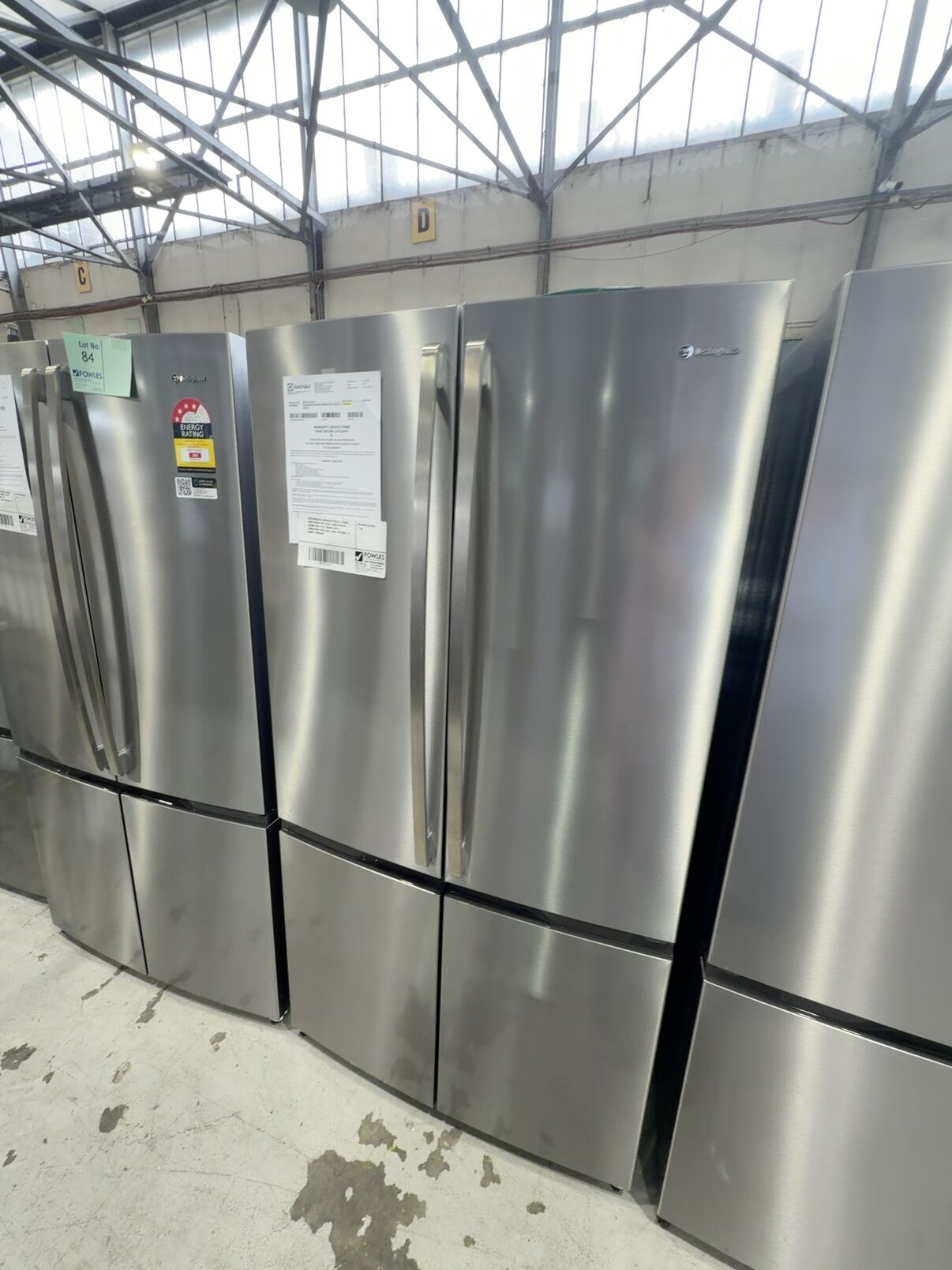 WESTINGHOUSE WQE6000SB S/STEEL FRENCH DOOR FRIDGE WITH DOULE DOOR FREEZER, 896MM WIDE TO FIT 900MM CAVITY, FINGERPRINT RESISTANT, LARGE INTERIOR, 12 MONTH WARRANTY WESTINGHOUSE WQE6000SB S/STEEL FRENCH DOOR FRIDGE WITH DOULE DOOR FREEZER, 896MM WIDE TO FIT 900MM CAVITY, FINGERPRINT RESISTANT, LARGE INTERIOR, 12 MONTH WARRANTY