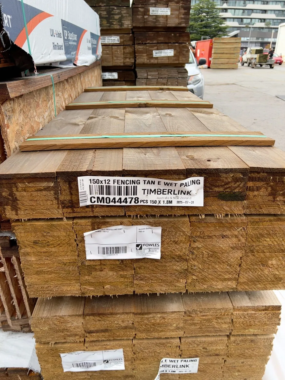 150X12 TAN E TREATED PINE FENCE PALINGS-150/1.8 150X12 TAN E TREATED PINE FENCE PALINGS-150/1.8