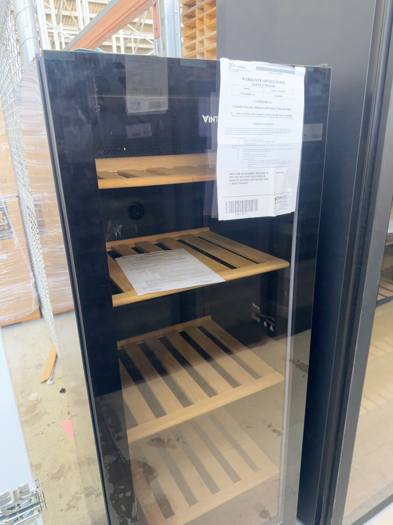 VINTEC WINE CELLAR CABINET VWM148SBA-R WITH TRUE MULTI TEMP CLIMATE MODE OR CAN BE SET AS A SINGLE ZONE RRP$3299 WITH 12 MONTH WARRANTY VINTEC WINE CELLAR CABINET VWM148SBA-R WITH TRUE MULTI TEMP CLIMATE MODE OR CAN BE SET AS A SINGLE ZONE RRP$3299 WITH 12 MONTH WARRANTY
