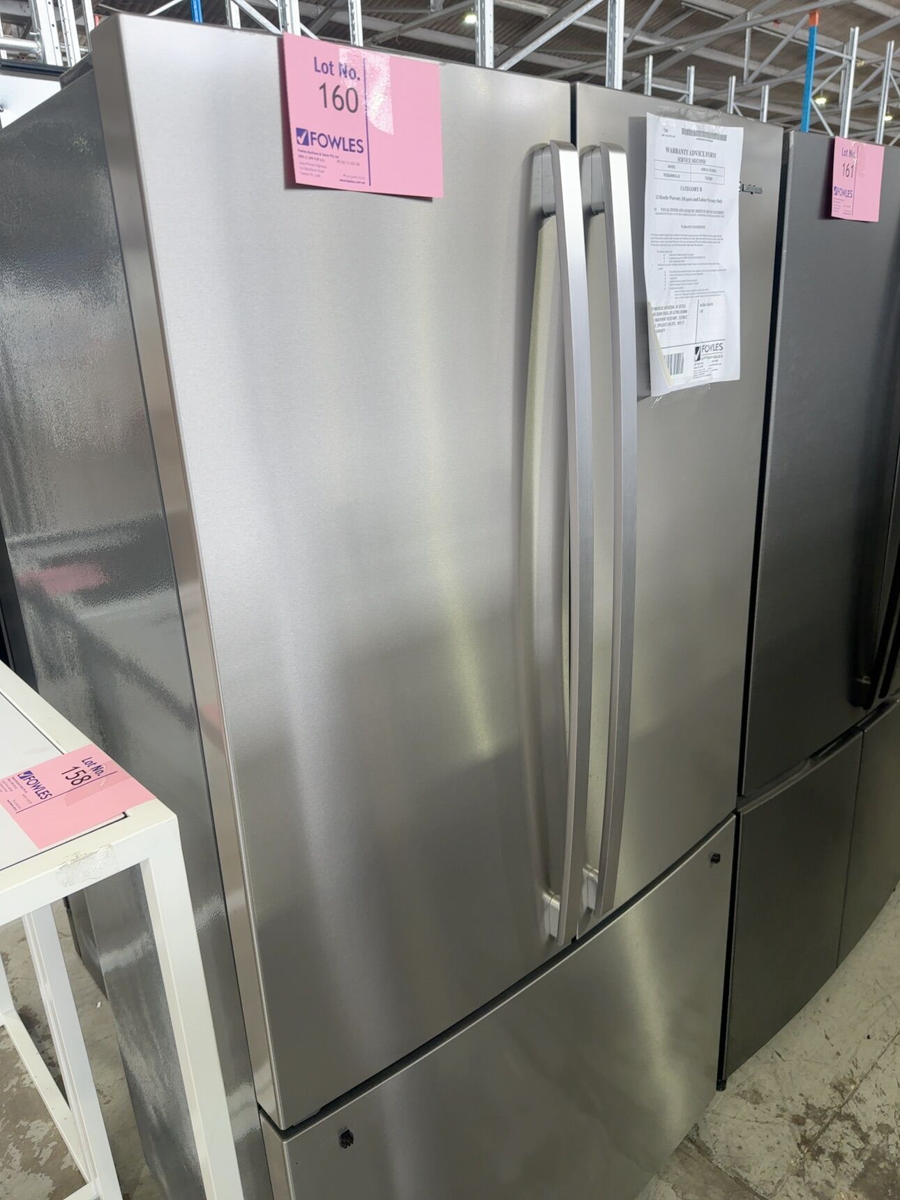 WESTINGHOUSE WHE6000SA-D S/STEEL FRENCH DOOR FRIDGE, 605 LITRE, 896MM WIDE, FINGERPRINT RESISTANT, FLEXIBLE STORAGE, SPILLSAFE SHELVES, WITH 12 MONTH WARRANTY WESTINGHOUSE WHE6000SA-D S/STEEL FRENCH DOOR FRIDGE, 605 LITRE, 896MM WIDE, FINGERPRINT RESISTANT, FLEXIBLE STORAGE, SPILLSAFE SHELVES, WITH 12 MONTH WARRANTY