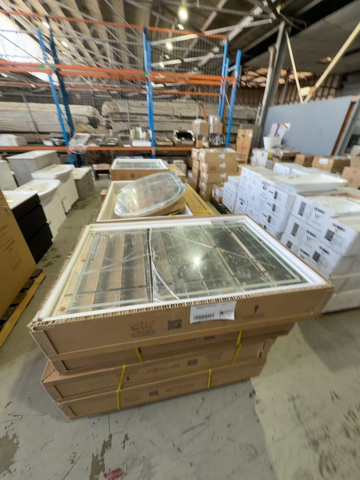 NEW 1200MM X 750MM NATURAL TIMBER SHAVING CABINET WITH MIRROR DOORS, PSH-12075A8 **HAS LED LIGHTS BUT THEY ARE FAULTY/INTERMITTENT, SOLD AS MIRROR SHAVING CABINET ONLY** NEW 1200MM X 750MM NATURAL TIMBER SHAVING CABINET WITH MIRROR DOORS, PSH-12075A8 **HAS LED LIGHTS BUT THEY ARE FAULTY/INTERMITTENT, SOLD AS MIRROR SHAVING CABINET ONLY**