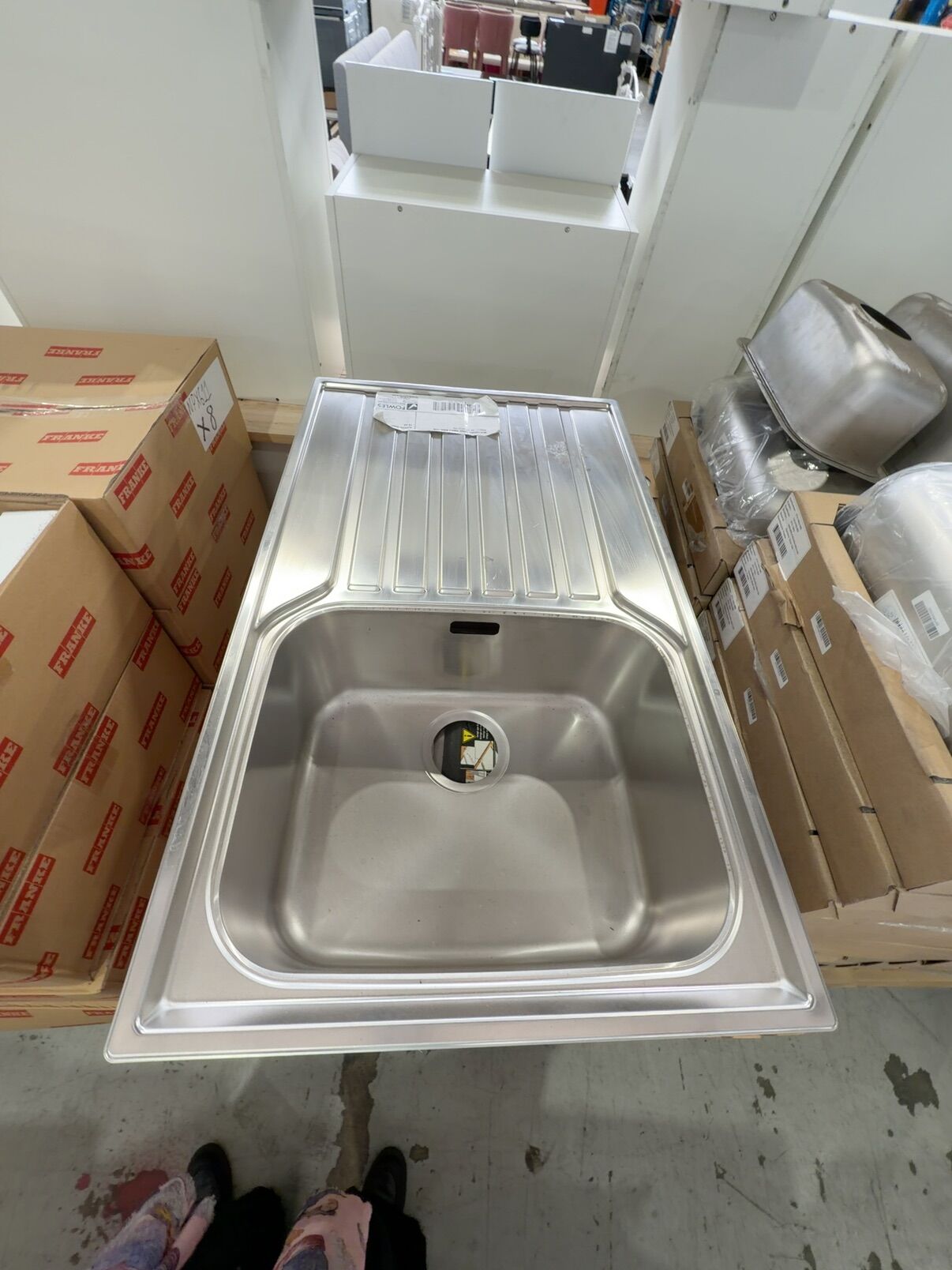 NEW FRANKE LARGE SINGLE BOWL SINK ASX611-86 101.0277.125 NEW FRANKE LARGE SINGLE BOWL SINK ASX611-86 101.0277.125