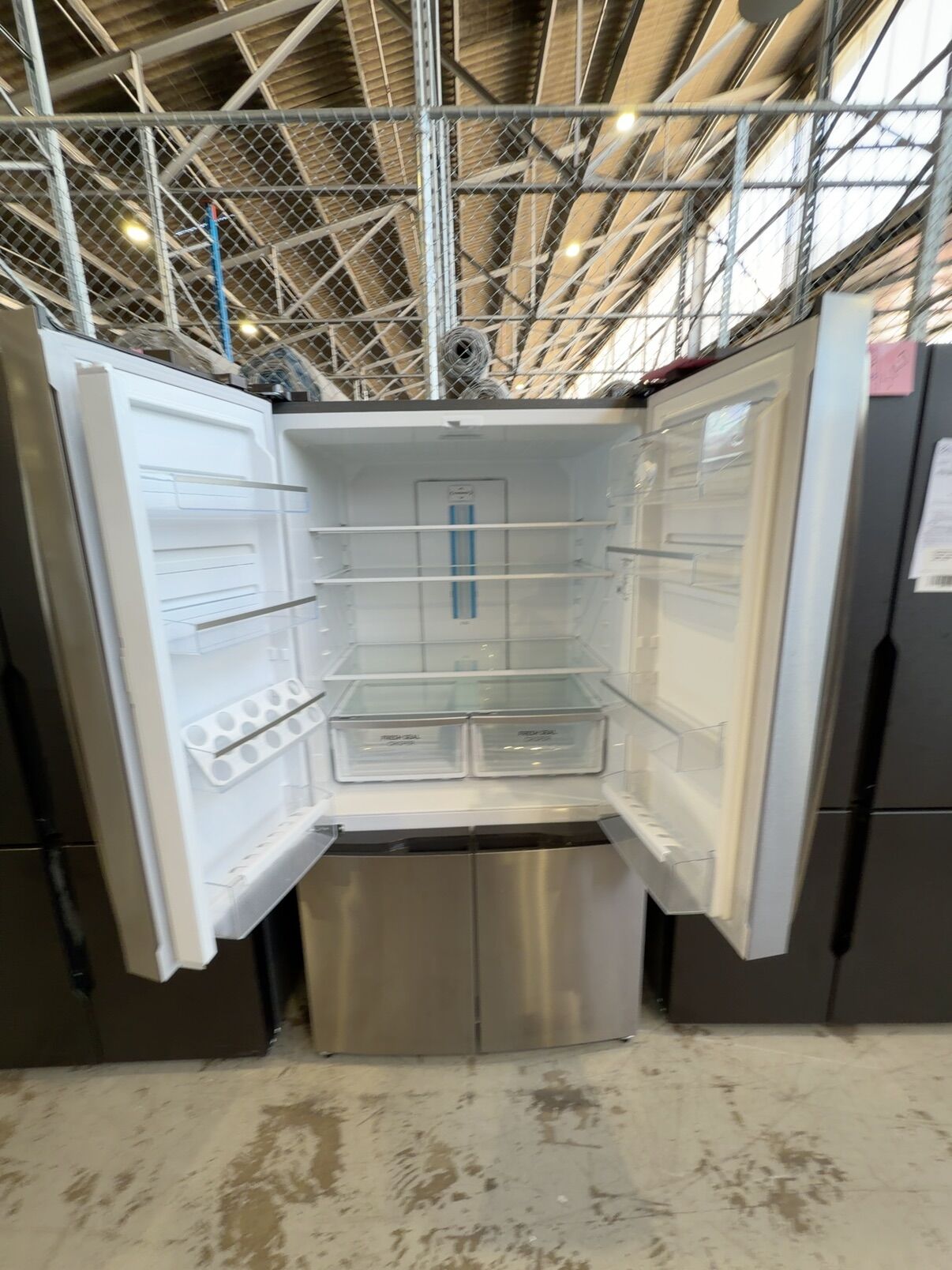 WESTINGHOUSE WQE6000SB S/STEEL FRENCH DOOR FRIDGE WITH DOULE DOOR FREEZER, 896MM WIDE TO FIT 900MM CAVITY, FINGERPRINT RESISTANT, LARGE INTERIOR, 12 MONTH WARRANTY WESTINGHOUSE WQE6000SB S/STEEL FRENCH DOOR FRIDGE WITH DOULE DOOR FREEZER, 896MM WIDE TO FIT 900MM CAVITY, FINGERPRINT RESISTANT, LARGE INTERIOR, 12 MONTH WARRANTY
