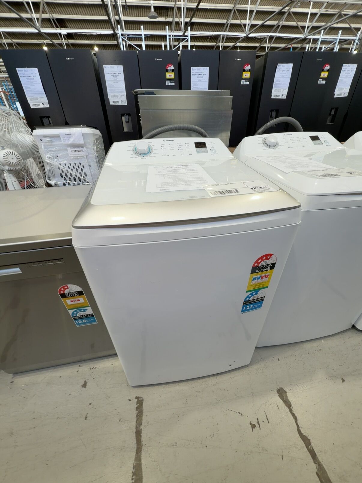 SIMPSON SWT1043 10KG TOP LOAD WASHING MACHINE, 6 MONTH WARRANTY SIMPSON SWT1043 10KG TOP LOAD WASHING MACHINE, 6 MONTH WARRANTY