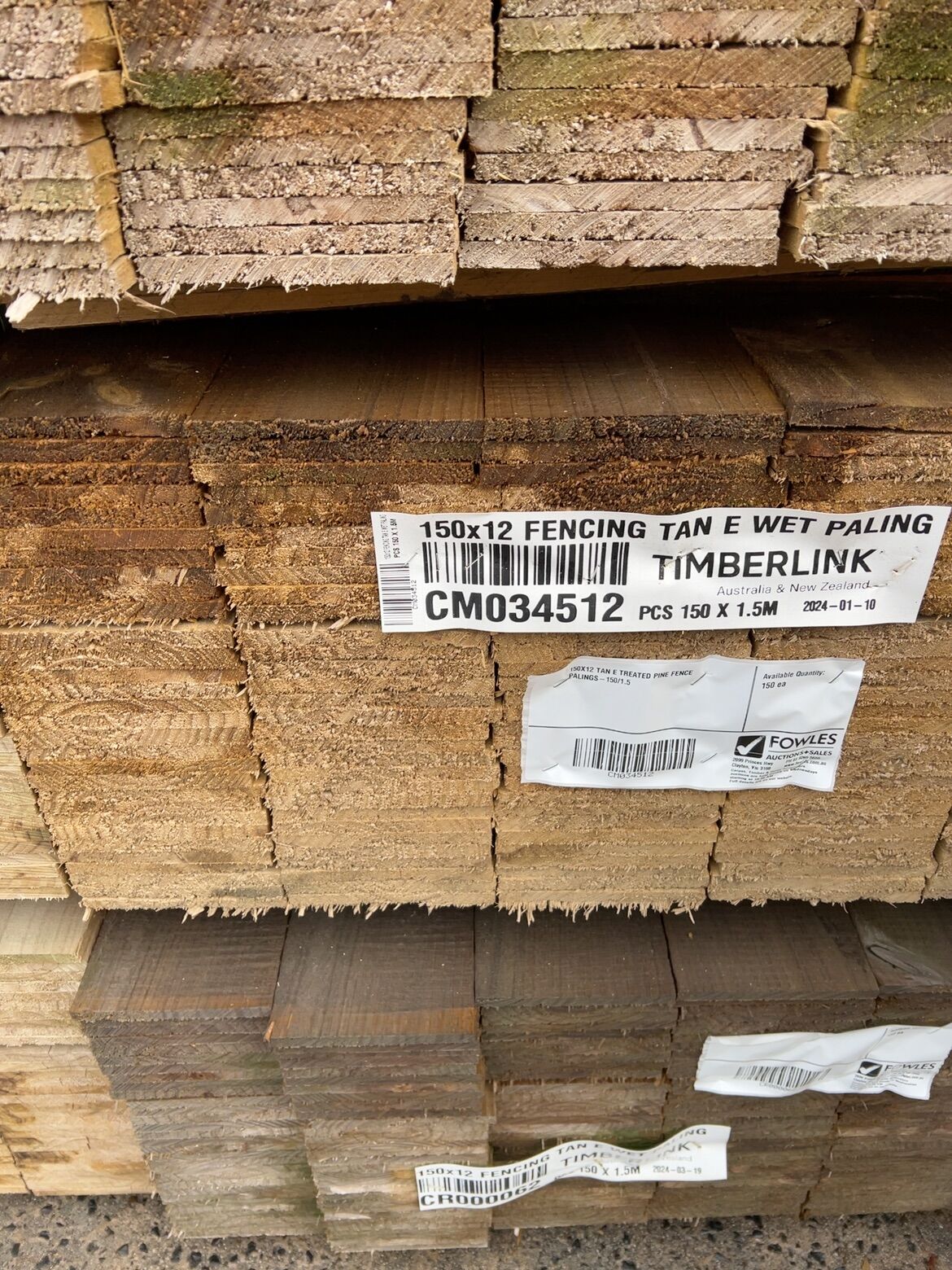 150X12 TAN E TREATED PINE FENCE PALINGS-150/1.5 150X12 TAN E TREATED PINE FENCE PALINGS-150/1.5