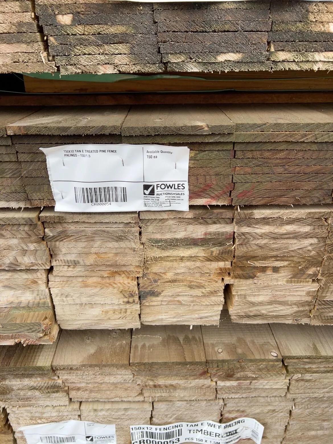 150X12 TAN E TREATED PINE FENCE PALINGS-150/1.5 150X12 TAN E TREATED PINE FENCE PALINGS-150/1.5