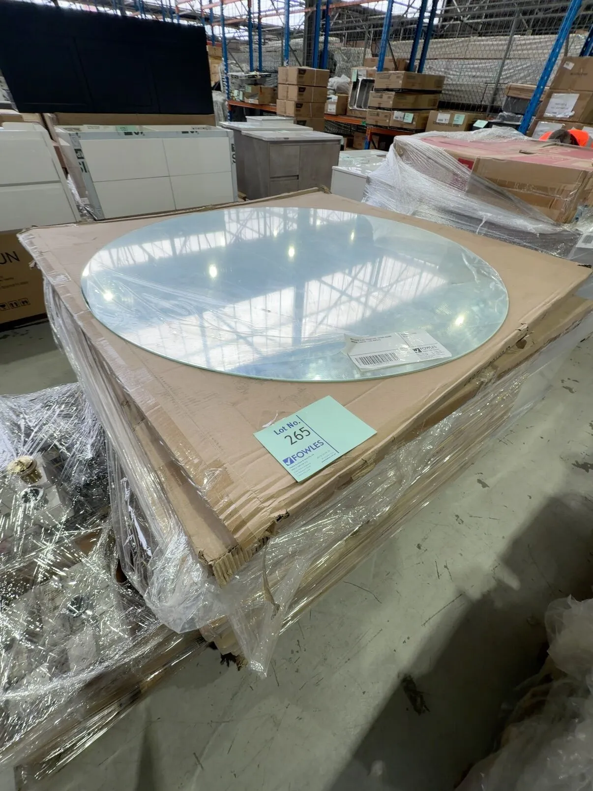 NEW AULIC ALINA FRAMELESS 1200MM ROUND MIRROR, CAM100-1200 RRP$410 NEW AULIC ALINA FRAMELESS 1200MM ROUND MIRROR, CAM100-1200 RRP$410