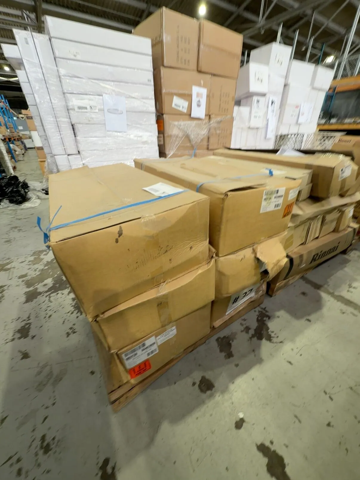 PALLET OF RINNAI GAS HEATERS SOLD AS IS NO WARRANTY PALLET OF RINNAI GAS HEATERS SOLD AS IS NO WARRANTY