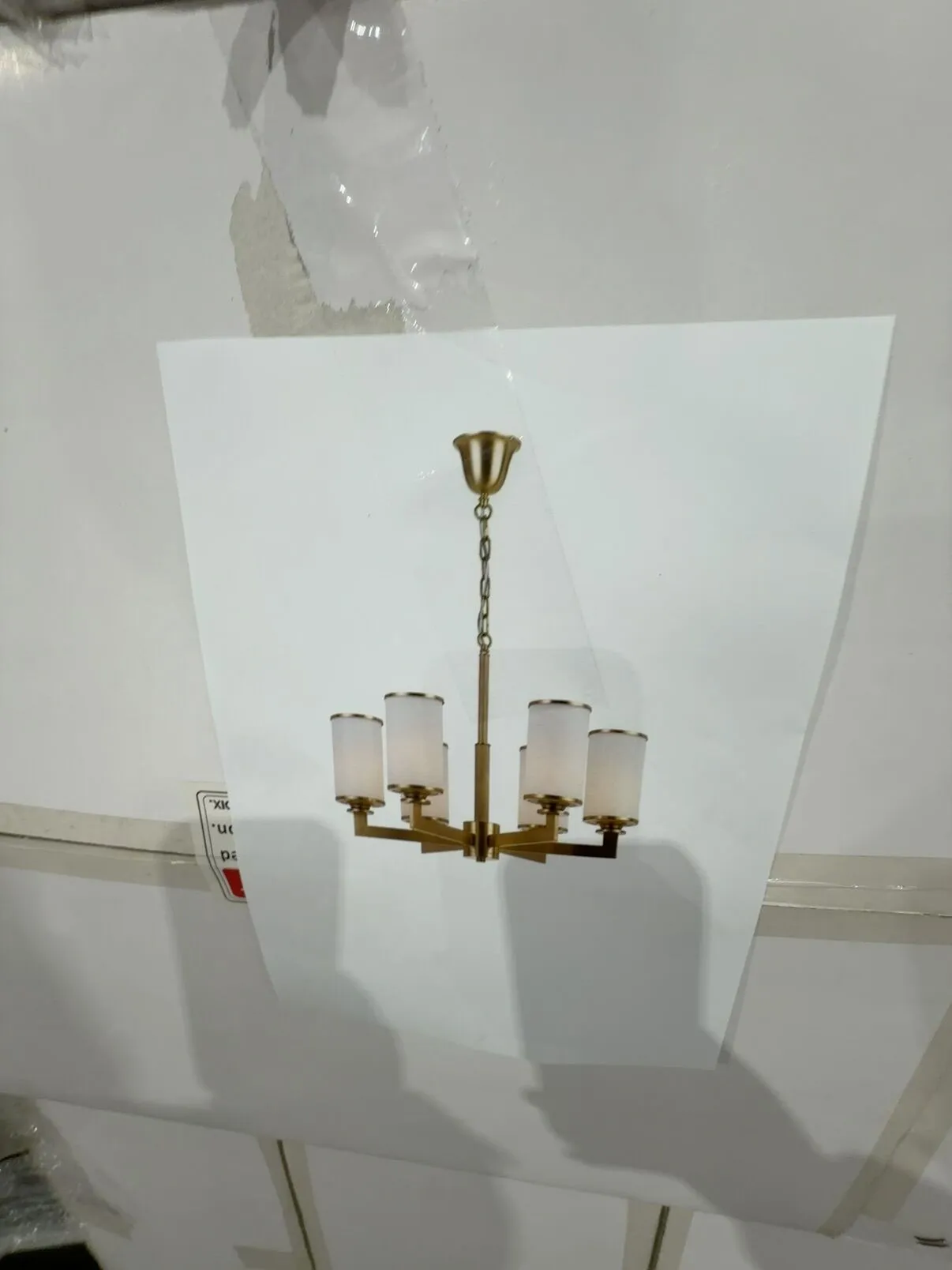 PALLET OF ASSORTED NEW LIGHTS, INLCUDING NEW OYSTER LIGHTS, 60CM FULCRUM RRP$495 EACH & AHERN BRASS 6 LIGHT DESIGNER PENDANT RRP$849 EACH SOLD AS IS PALLET OF ASSORTED NEW LIGHTS, INLCUDING NEW OYSTER LIGHTS, 60CM FULCRUM RRP$495 EACH & AHERN BRASS 6 LIGHT DESIGNER PENDANT RRP$849 EACH SOLD AS IS