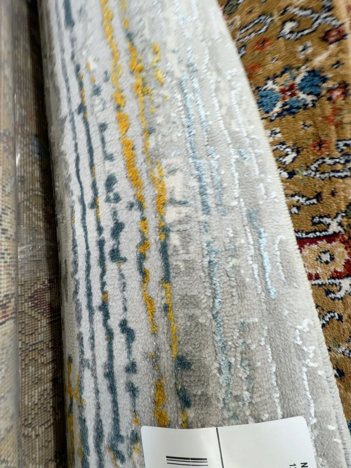 NEW MACHINE MADE MODERN RUG 170CM X 120CM, GREY 03239A NEW MACHINE MADE MODERN RUG 170CM X 120CM, GREY 03239A
