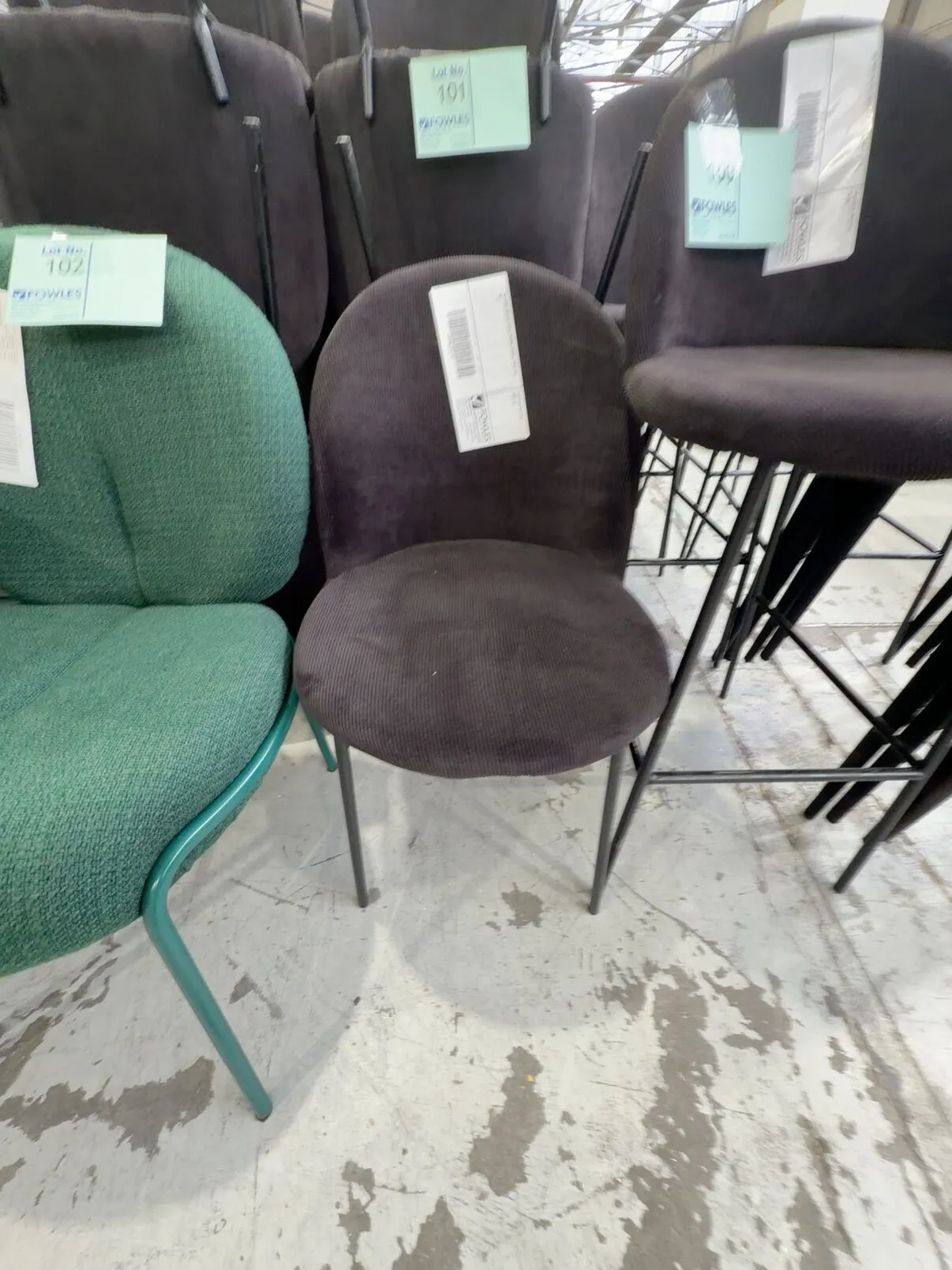 EX HIRE BLACK CORD DINING CHAIR, SOLD AS IS EX HIRE BLACK CORD DINING CHAIR, SOLD AS IS
