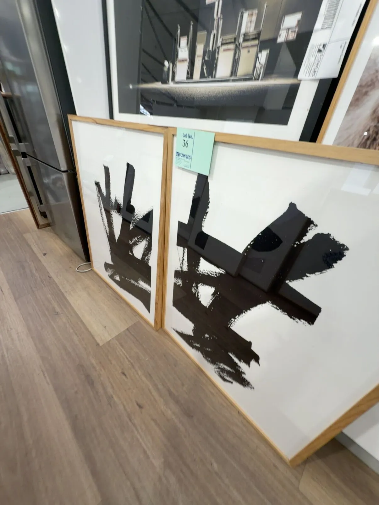 EX STAGING FURNITURE - PAIR OF ARTWORK, SOLD AS IS EX STAGING FURNITURE - PAIR OF ARTWORK, SOLD AS IS