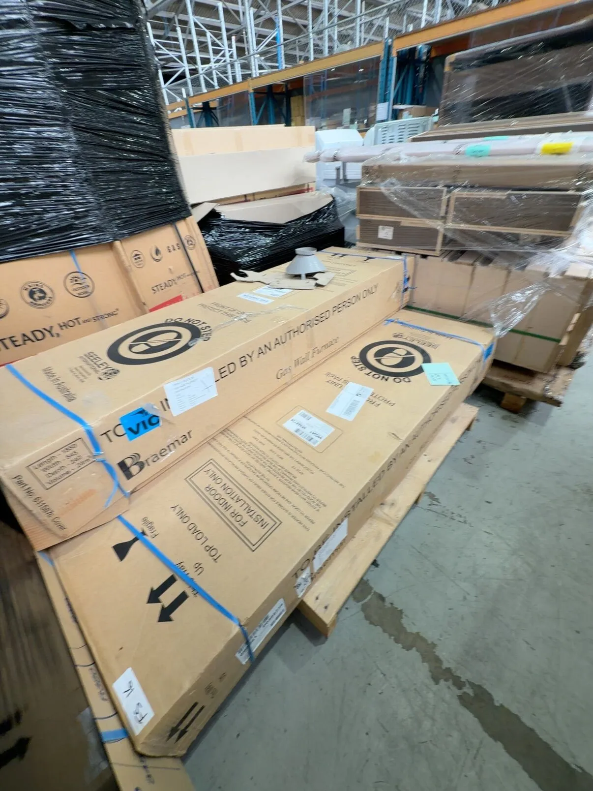 PALLET OF WT25 GAS INDOOR WALL HEATERS, SOLD AS IS NO WARRANTY PALLET OF WT25 GAS INDOOR WALL HEATERS, SOLD AS IS NO WARRANTY