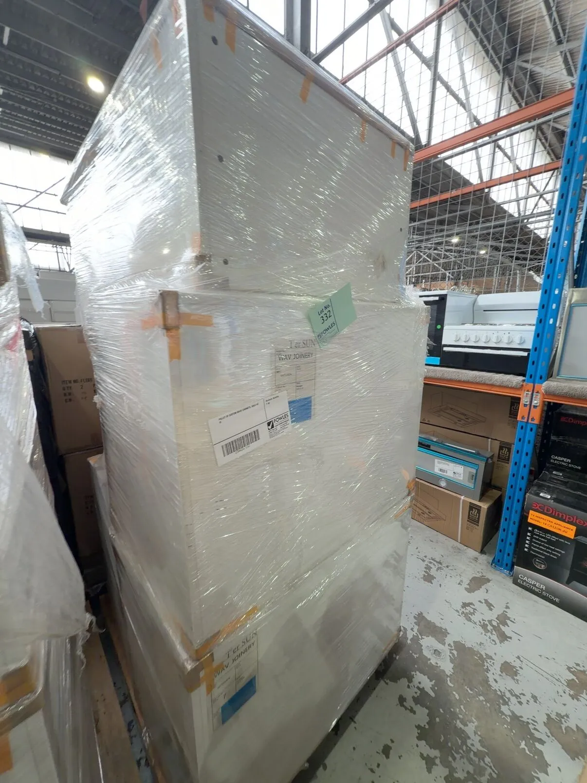 PALLET OF CUSTOM MADE CABINETS, SOLD AS IS PALLET OF CUSTOM MADE CABINETS, SOLD AS IS