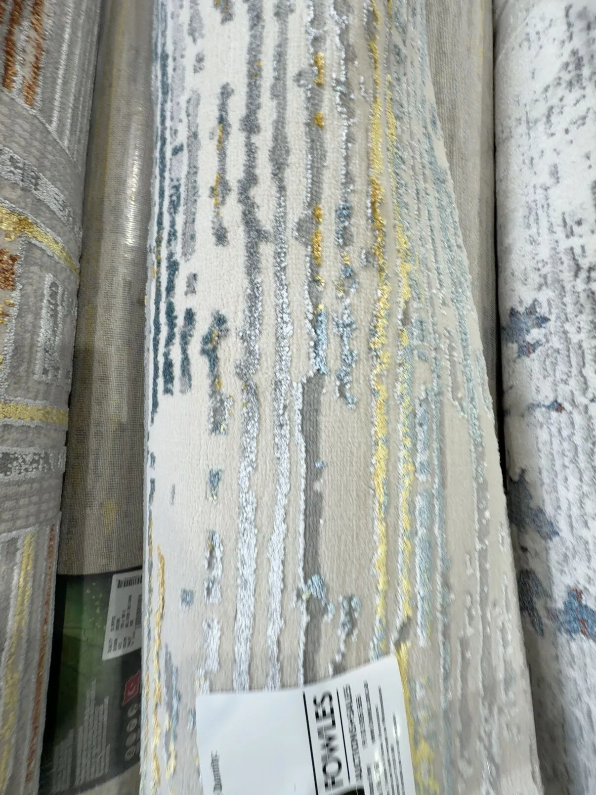 NEW MACHINE MADE MODERN RUG 170CM X 120CM, BEIGE 03239A NEW MACHINE MADE MODERN RUG 170CM X 120CM, BEIGE 03239A