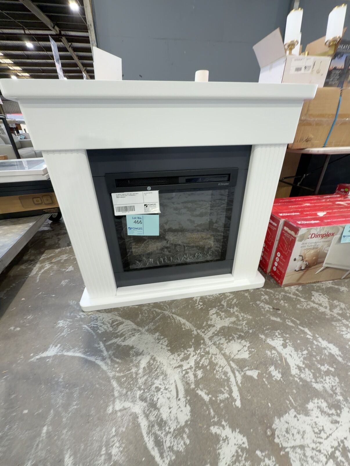 EX DISPLAY DIMPLEX PORTLAND 1.5KW WHITE MANTLE HEATER PLD23-AU RRP$2399, 3 MONTH WARRANTY EX DISPLAY DIMPLEX PORTLAND 1.5KW WHITE MANTLE HEATER PLD23-AU RRP$2399, 3 MONTH WARRANTY