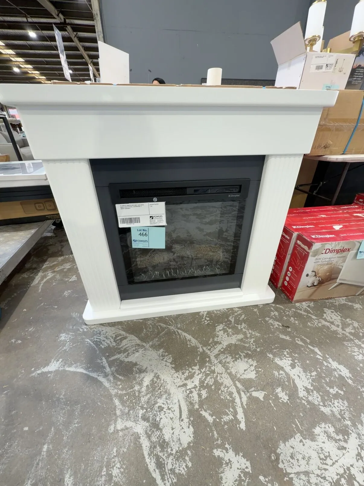 EX DISPLAY DIMPLEX PORTLAND 1.5KW WHITE MANTLE HEATER PLD23-AU RRP$2399, 3 MONTH WARRANTY EX DISPLAY DIMPLEX PORTLAND 1.5KW WHITE MANTLE HEATER PLD23-AU RRP$2399, 3 MONTH WARRANTY