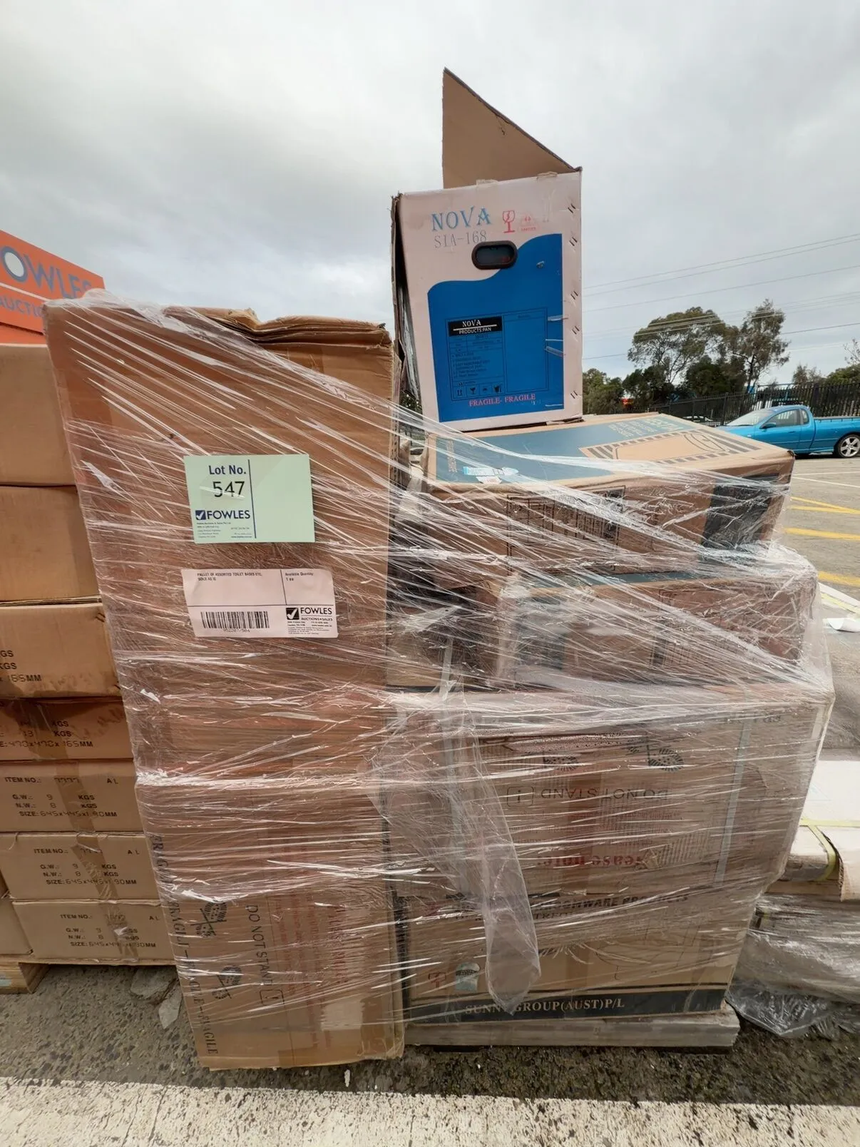 PALLET OF ASSORTED TOILET BASES ETC, SOLD AS IS PALLET OF ASSORTED TOILET BASES ETC, SOLD AS IS