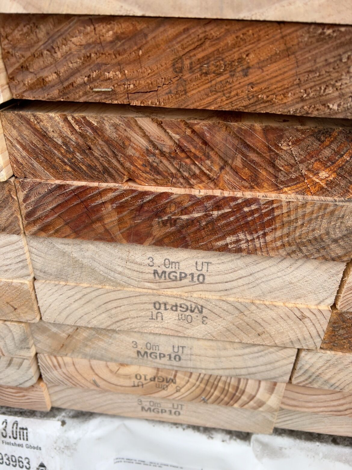 240X45 MGP10 PINE-30/3.0 (THIS PACK IS AGED STOCK AND SOLD AS IS) 240X45 MGP10 PINE-30/3.0 (THIS PACK IS AGED STOCK AND SOLD AS IS)