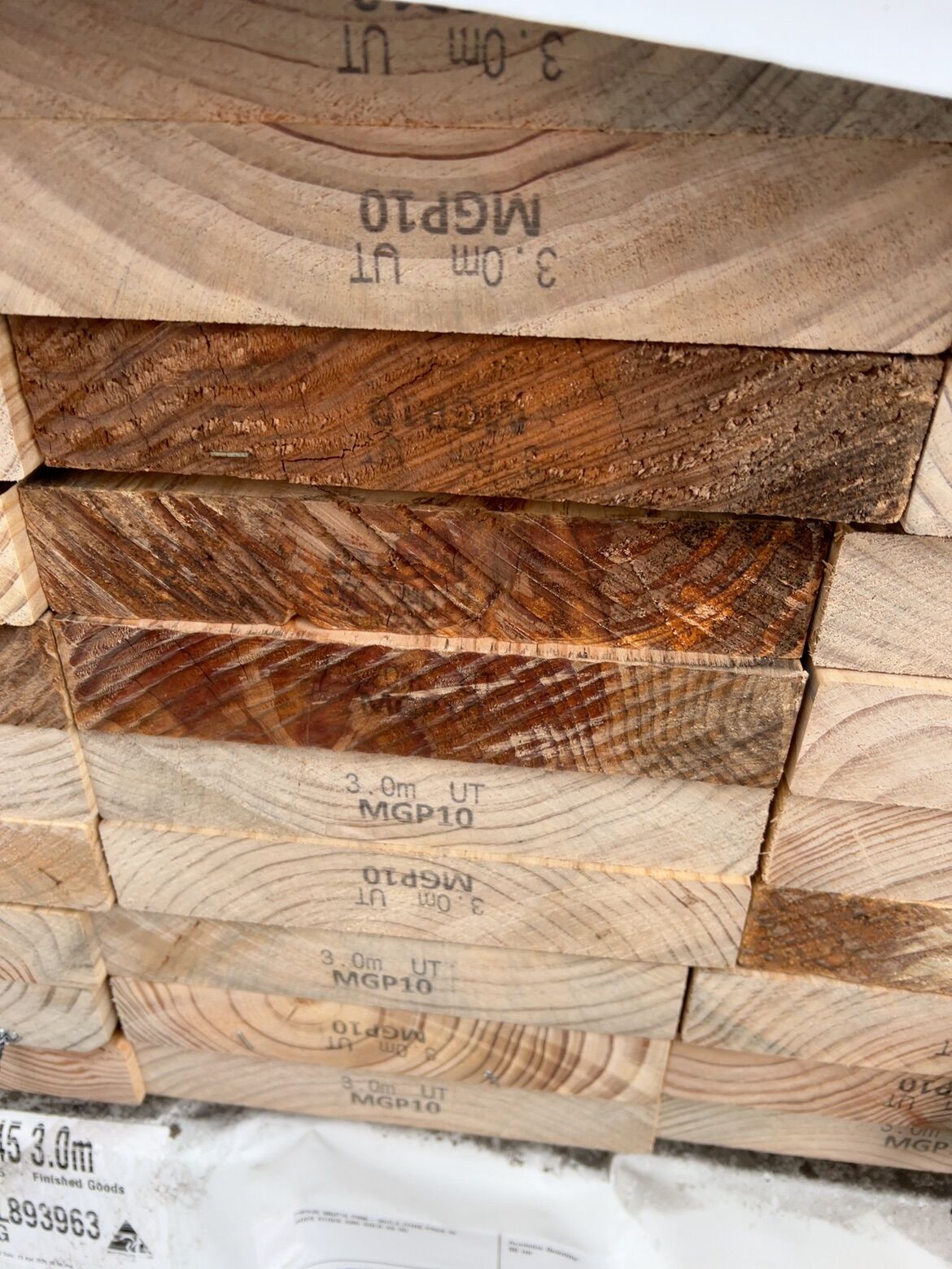 240X45 MGP10 PINE-42/3.0 (THIS PACK IS AGED STOCK AND SOLD AS IS) 240X45 MGP10 PINE-42/3.0 (THIS PACK IS AGED STOCK AND SOLD AS IS)