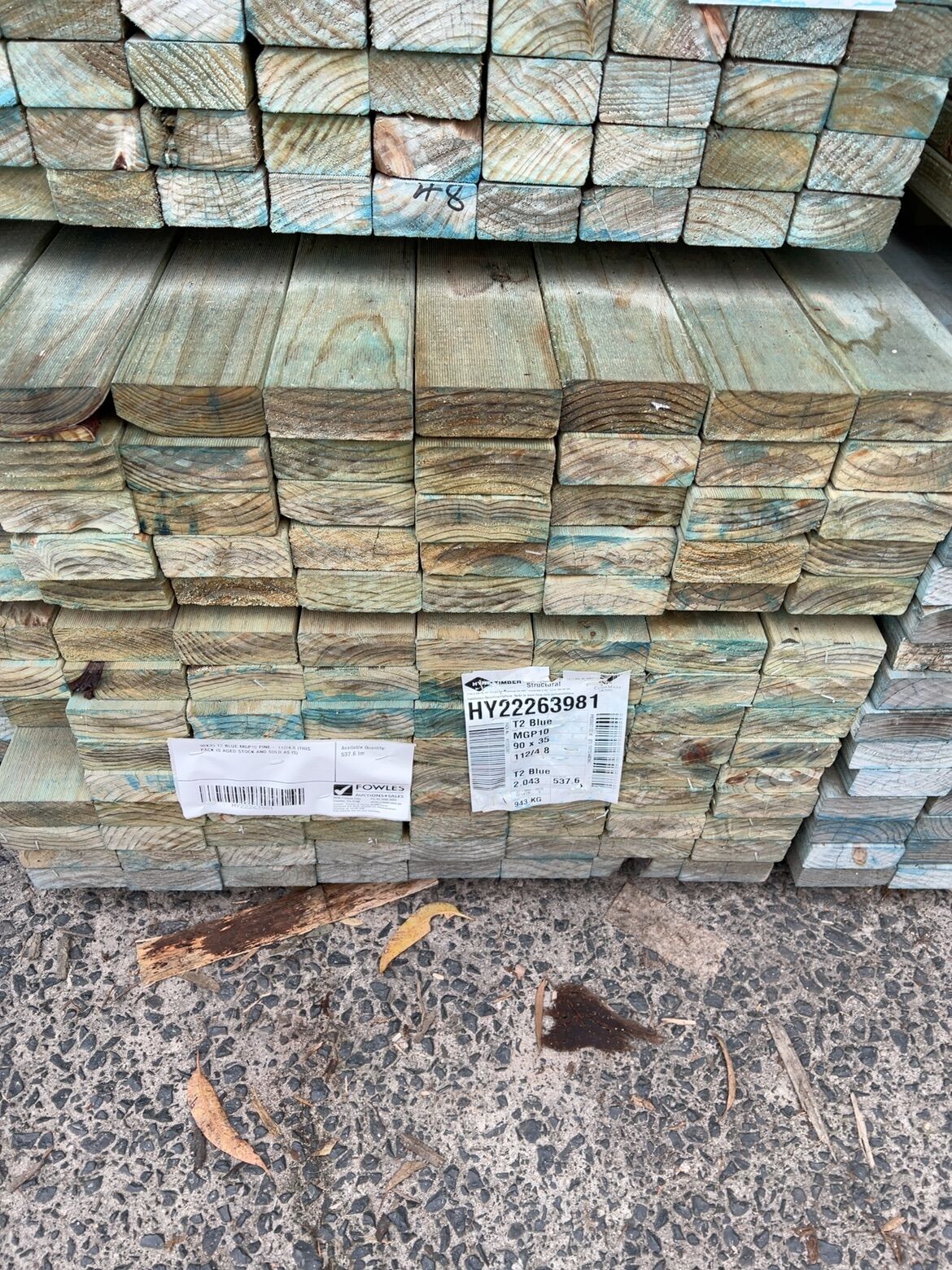 90X35 T2 BLUE MGP10 PINE- 112/4.8 (THIS PACK IS AGED STOCK AND SOLD AS IS) 90X35 T2 BLUE MGP10 PINE- 112/4.8 (THIS PACK IS AGED STOCK AND SOLD AS IS)