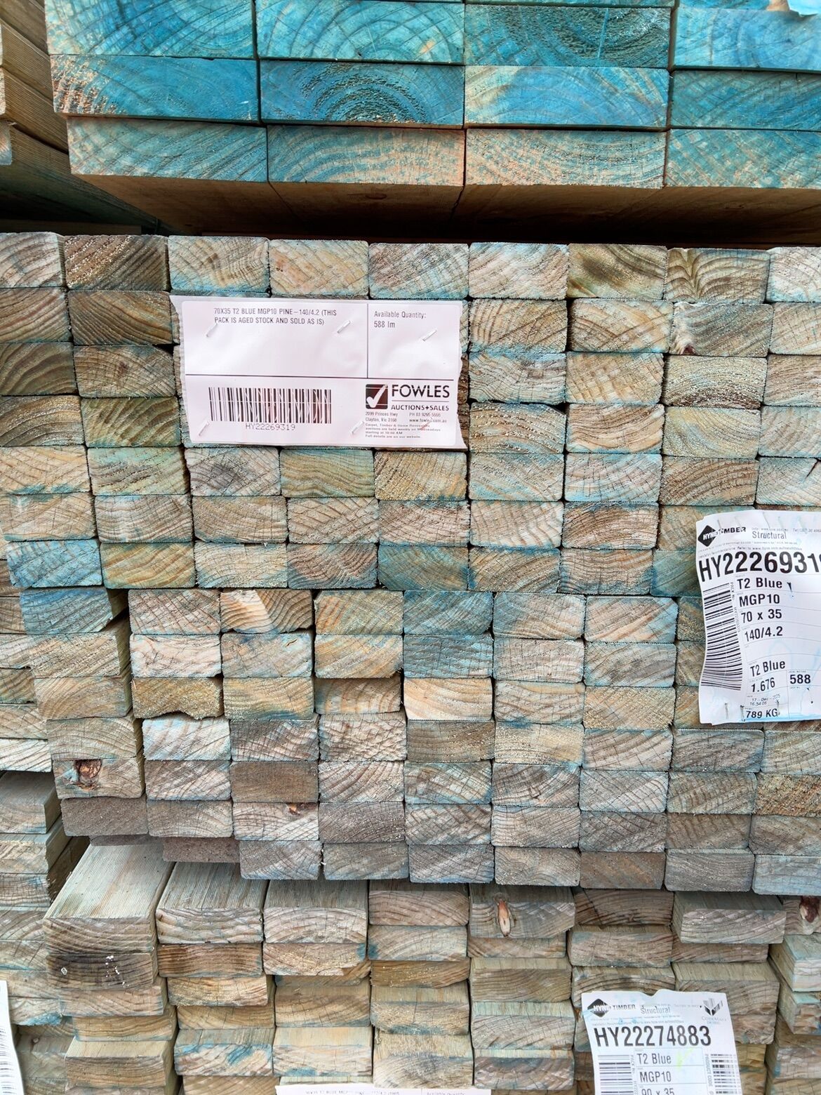 70X35 T2 BLUE MGP10 PINE-140/4.2 (THIS PACK IS AGED STOCK AND SOLD AS IS) 70X35 T2 BLUE MGP10 PINE-140/4.2 (THIS PACK IS AGED STOCK AND SOLD AS IS)