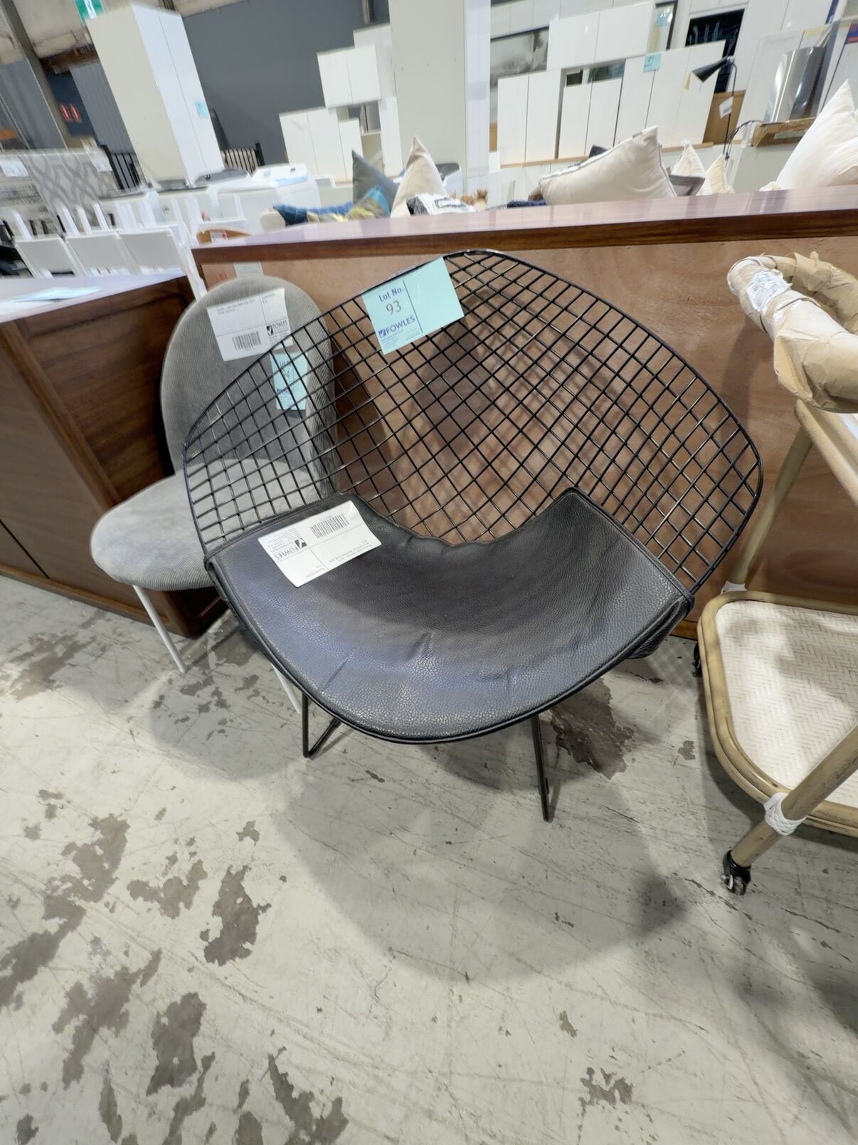 EX DISPLAY HOME FURNITURE - BLACK METAL AND PU SEAT OCCASIONAL CHAIR, SOLD AS IS EX DISPLAY HOME FURNITURE - BLACK METAL AND PU SEAT OCCASIONAL CHAIR, SOLD AS IS
