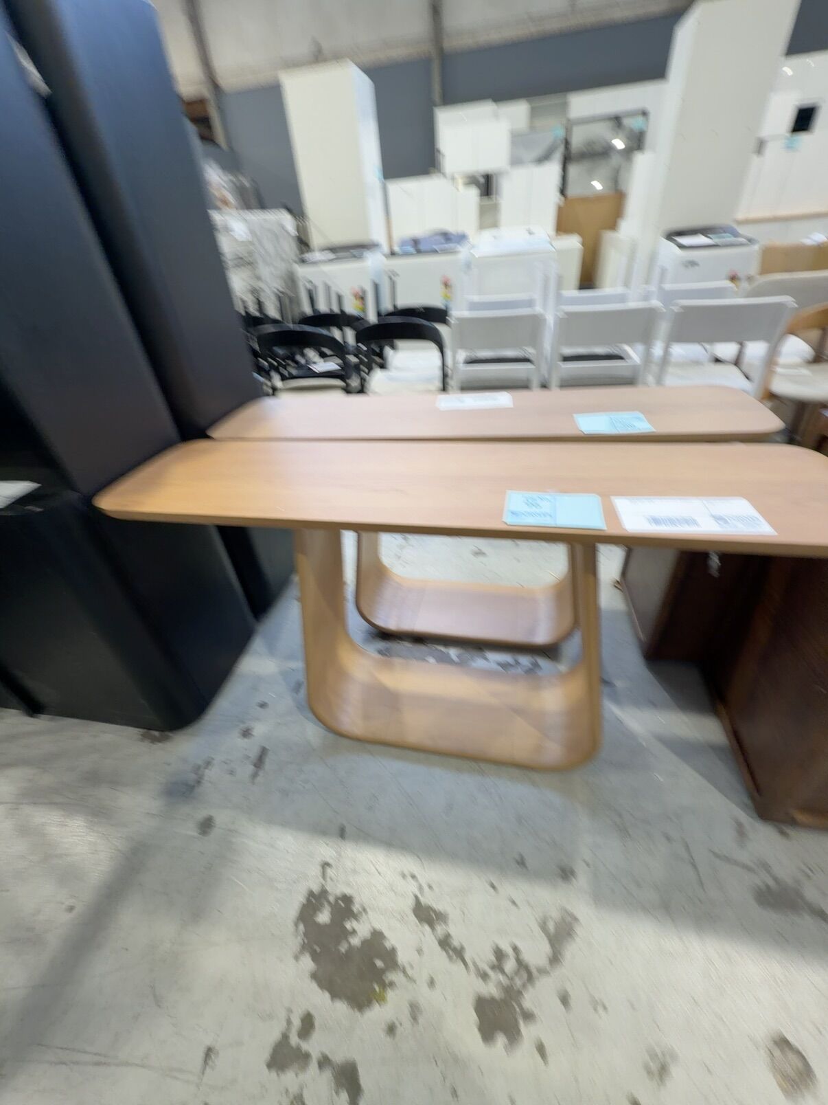 EX DISPLAY LAMBERT OAK NATURAL CONSOLE TABLE, SOLD AS IS EX DISPLAY LAMBERT OAK NATURAL CONSOLE TABLE, SOLD AS IS