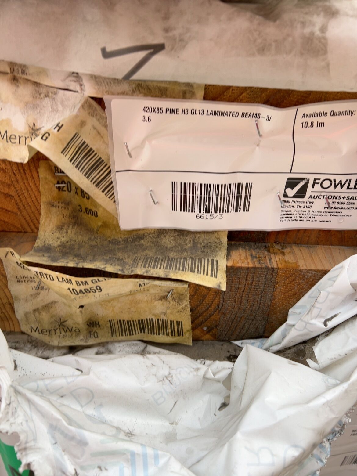 420X85 PINE H3 GL13 LAMINATED BEAMS-3/3.6 420X85 PINE H3 GL13 LAMINATED BEAMS-3/3.6