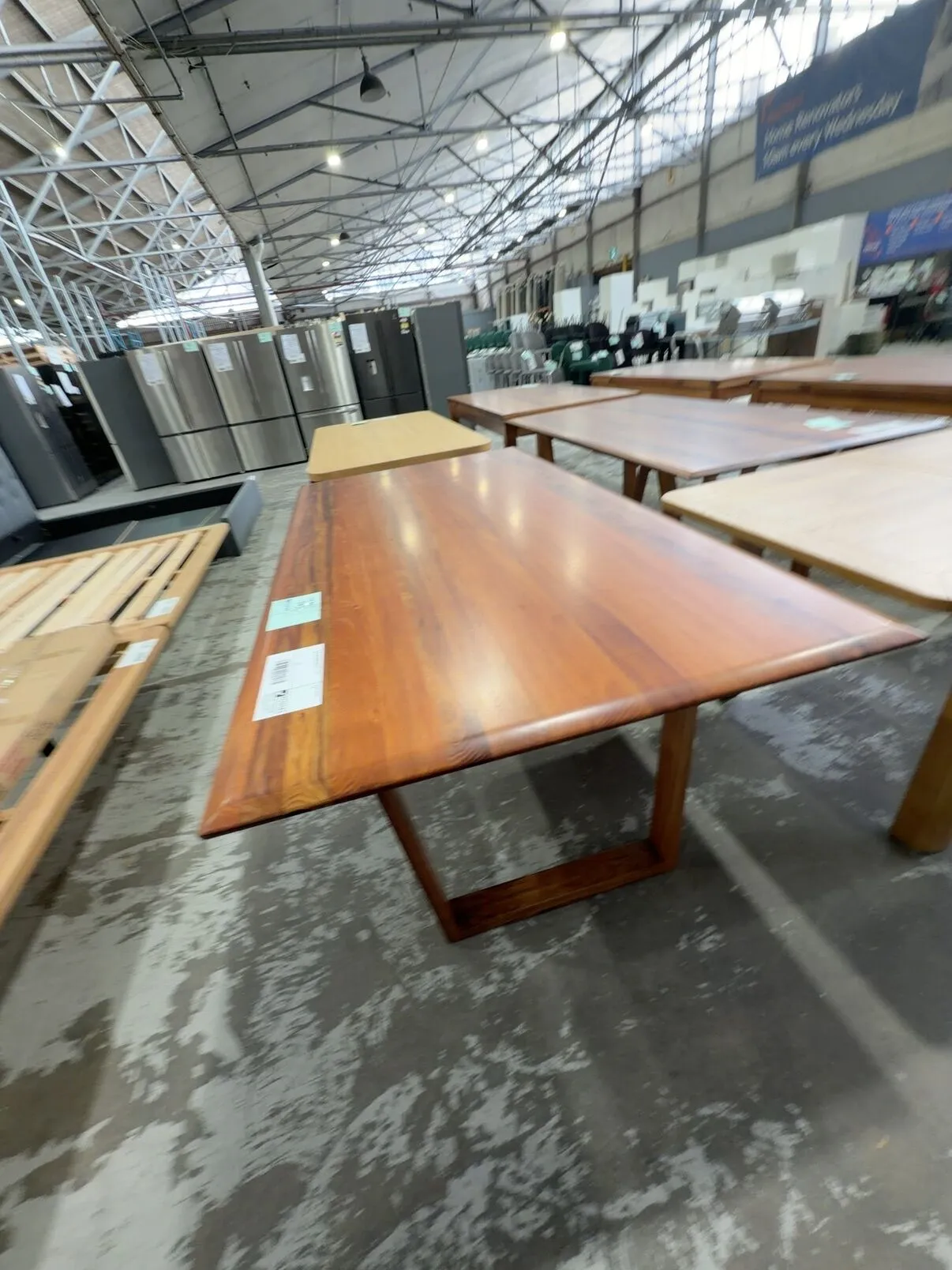 EX DISPLAY HOBART BLACKWOOD DINING TABLE 2000MM SOLD AS IS EX DISPLAY HOBART BLACKWOOD DINING TABLE 2000MM SOLD AS IS